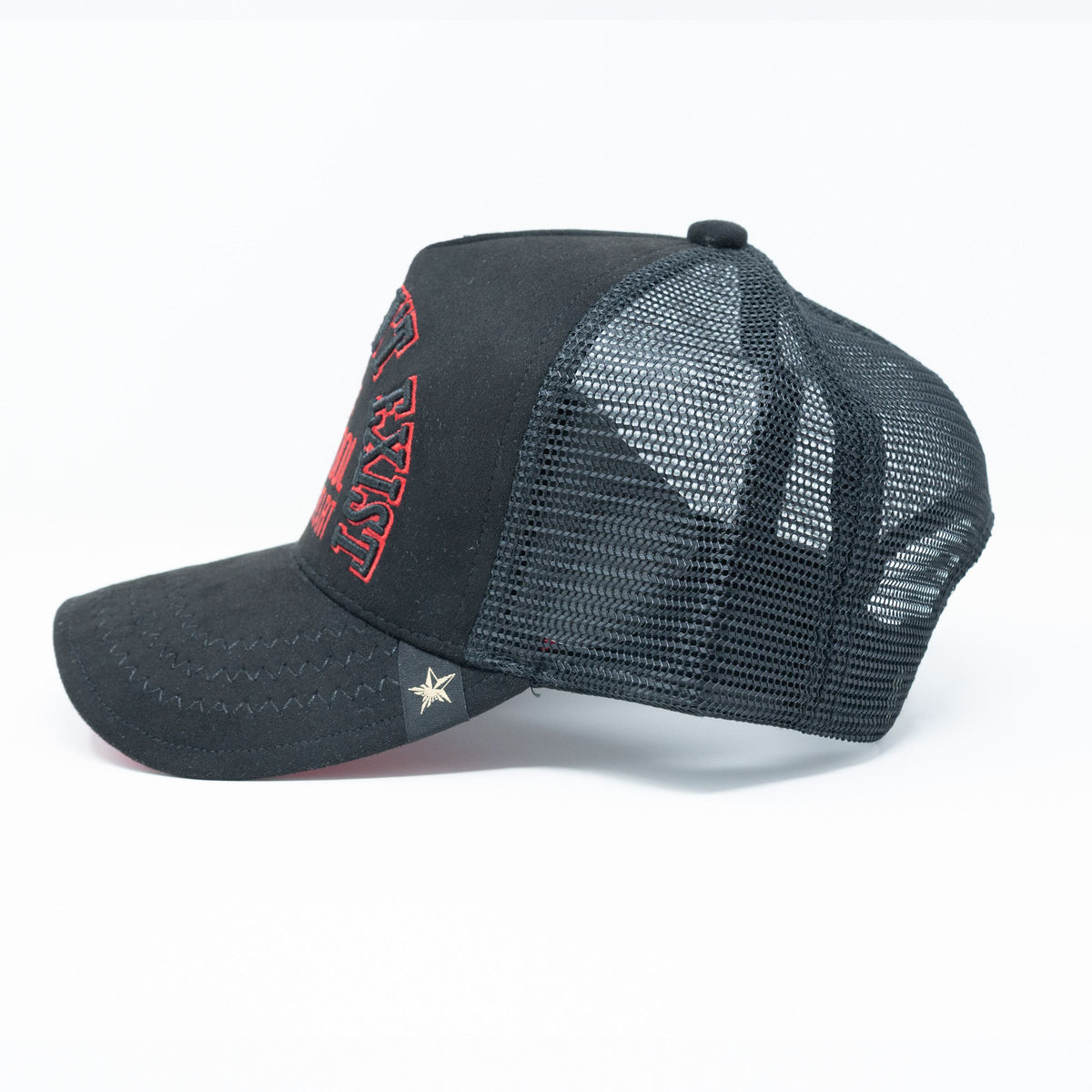 Unisex Gold Star Trucker Hat Black GS286BKBK