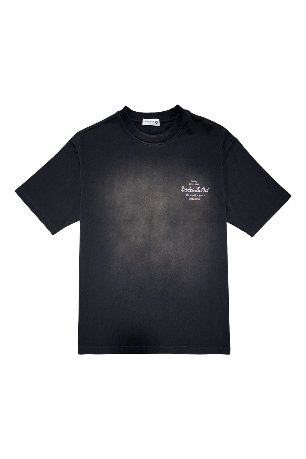 Men's Black Label T-Shirt Washed Black