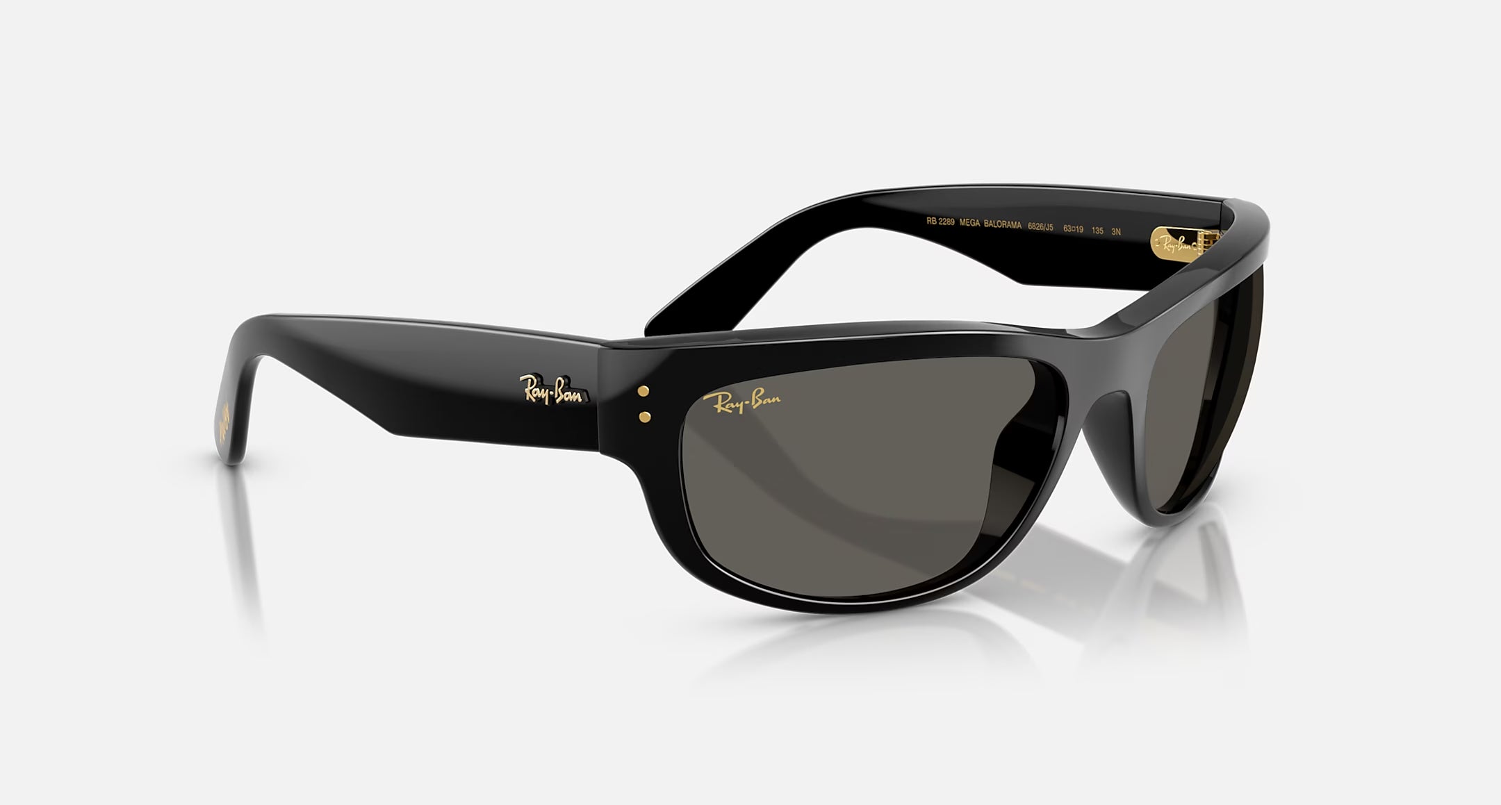 Ray-Ban Mega Balorama Blacked Out Sunglasses Polished Black