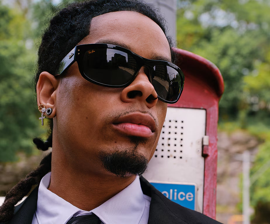 Ray-Ban Mega Balorama Blacked Out Sunglasses Polished Black