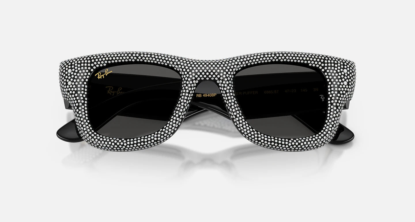 Ray-Ban Wayfarer Puffer Crystal Pavé Sunglasses | Chicago City Sports