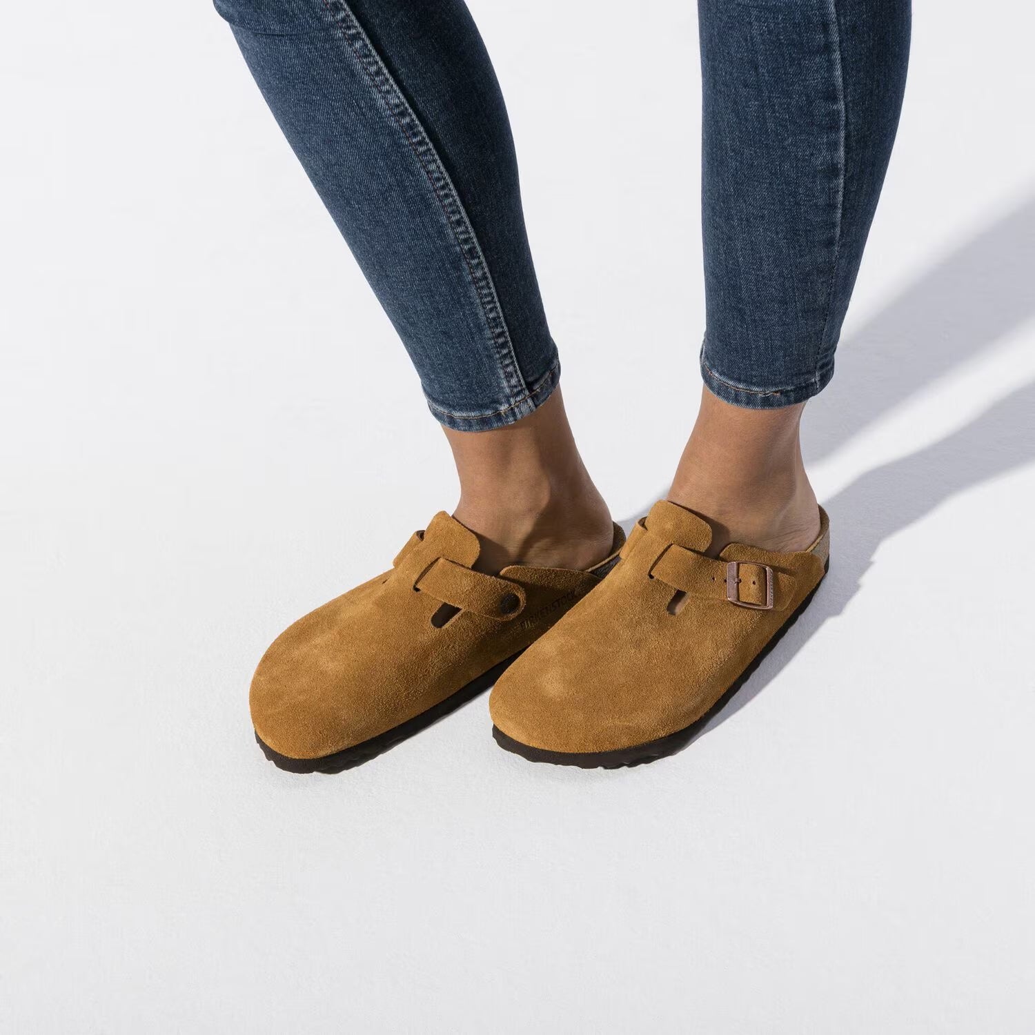 Mens BIRKENSTOCK Boston Soft Footbed Suede Mink | Chicago City Sports Mens BIRKENSTOCK Boston Soft Footbed Suede Mink | Chicago City Sports