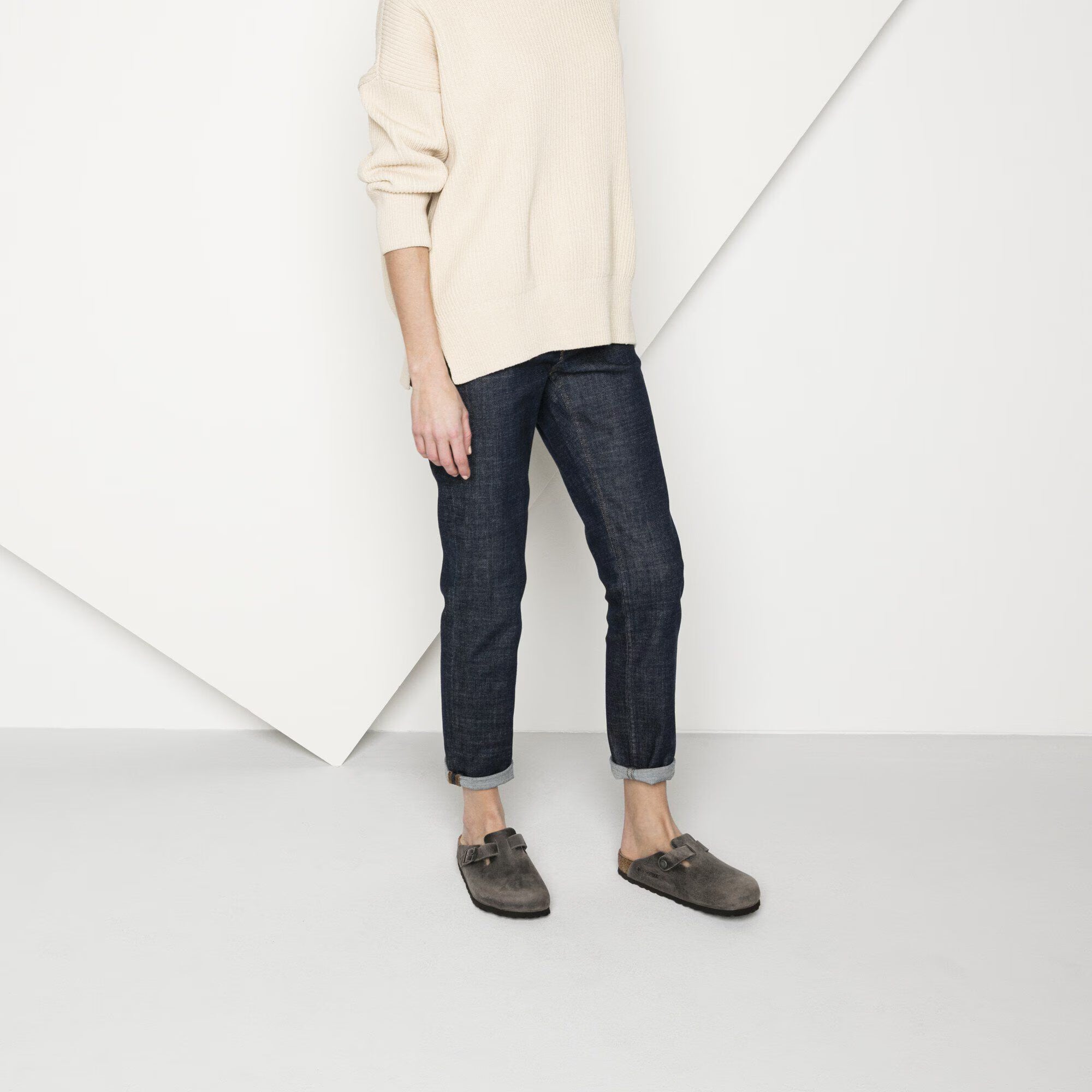 Men's BIRKENSTOCK Boston Soft Footbed Oiled Leather Iron