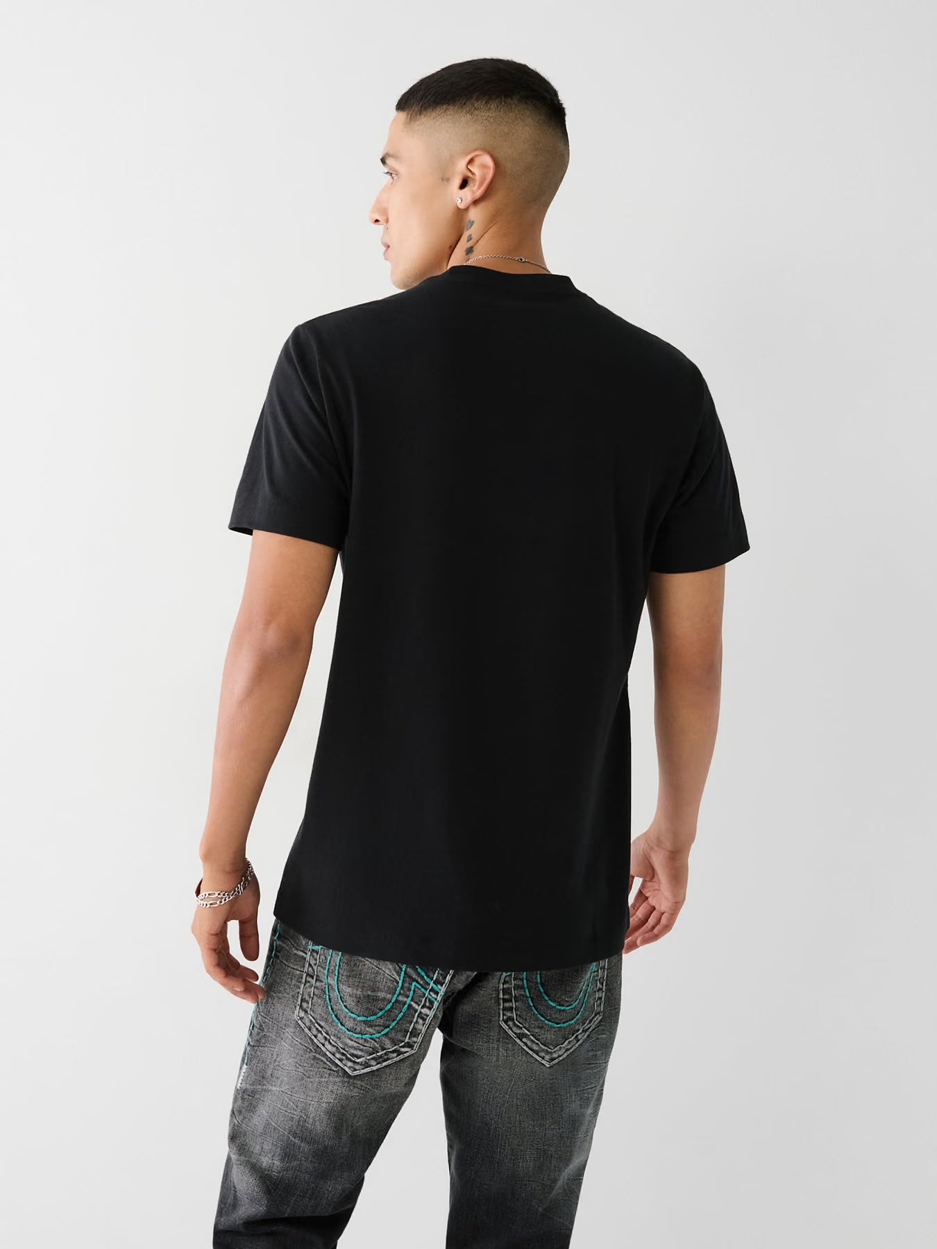 Men's True Religion Buddha Logo Tee Black