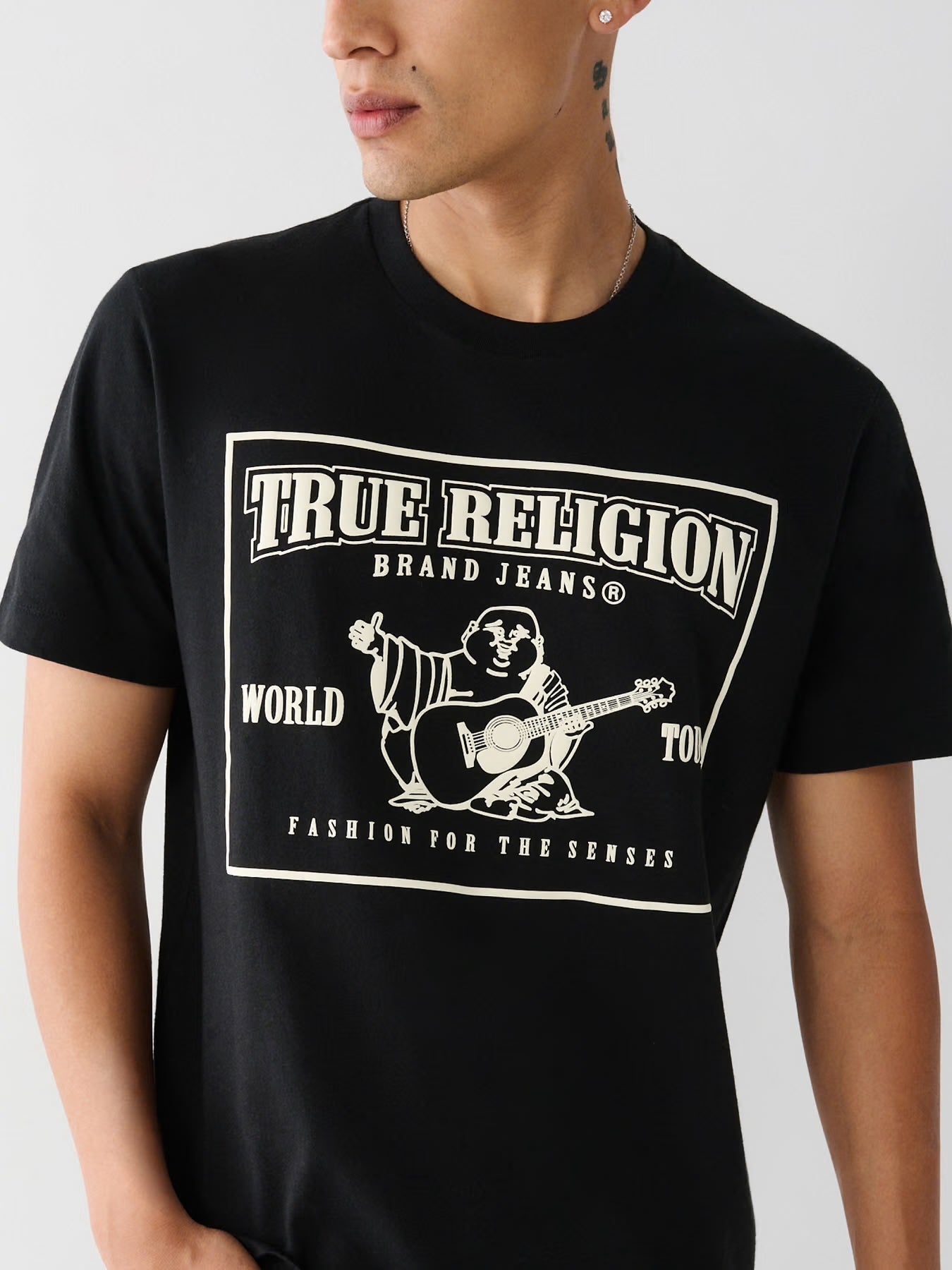 Men's True Religion Buddha Logo Tee Black
