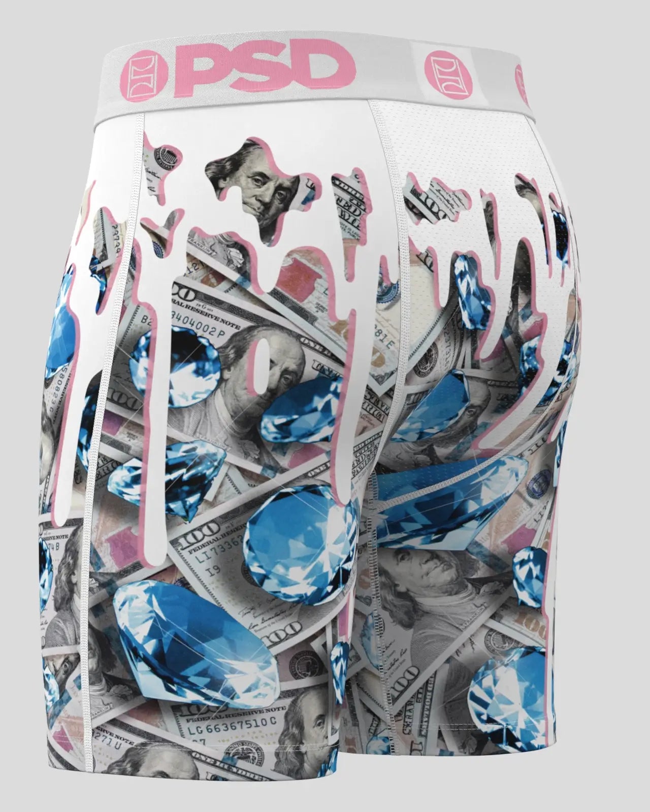 Men's PSD Benjis Melt Boxer Briefs White