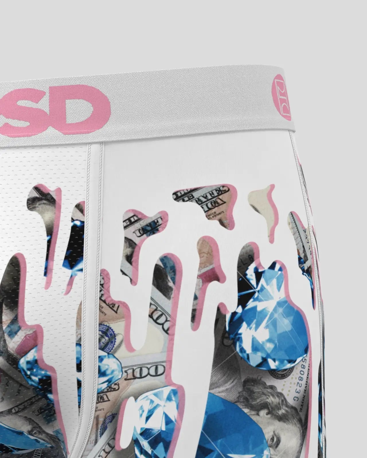 Men's PSD Benjis Melt Boxer Briefs White