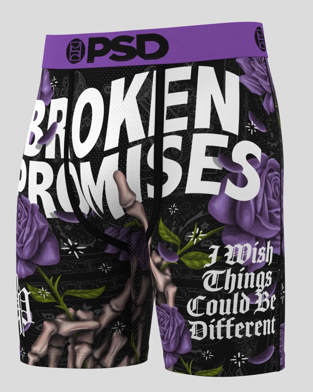 Men's PSD Broken Promises Boxer Briefs Wish Purple
