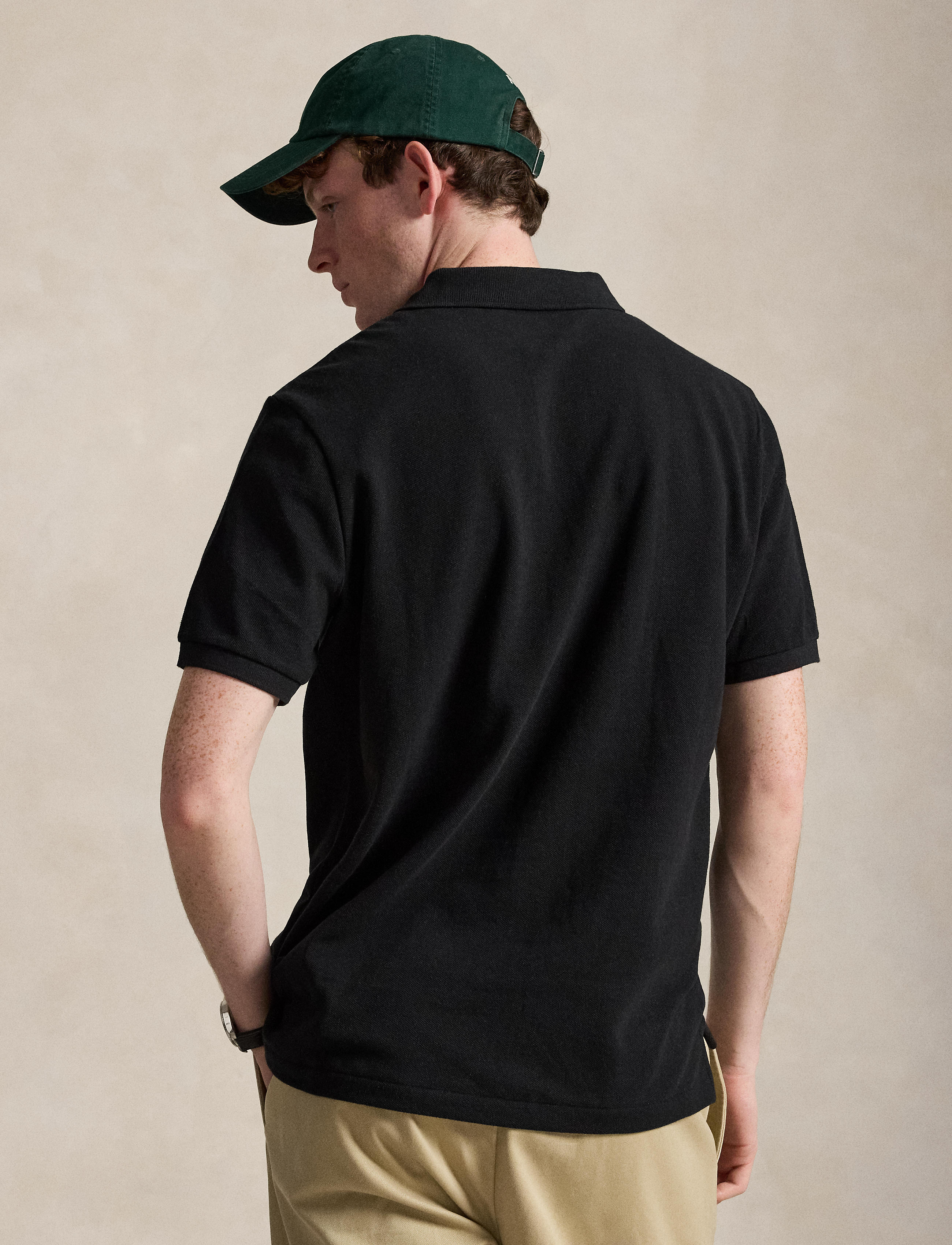 Men's Polo Ralph Lauren Iconic Mesh Polo Shirt Black