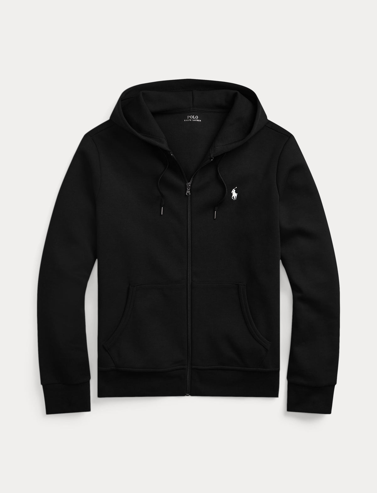 Men's Polo Ralph Lauren Double-Knit Full-Zip Hoodie Black