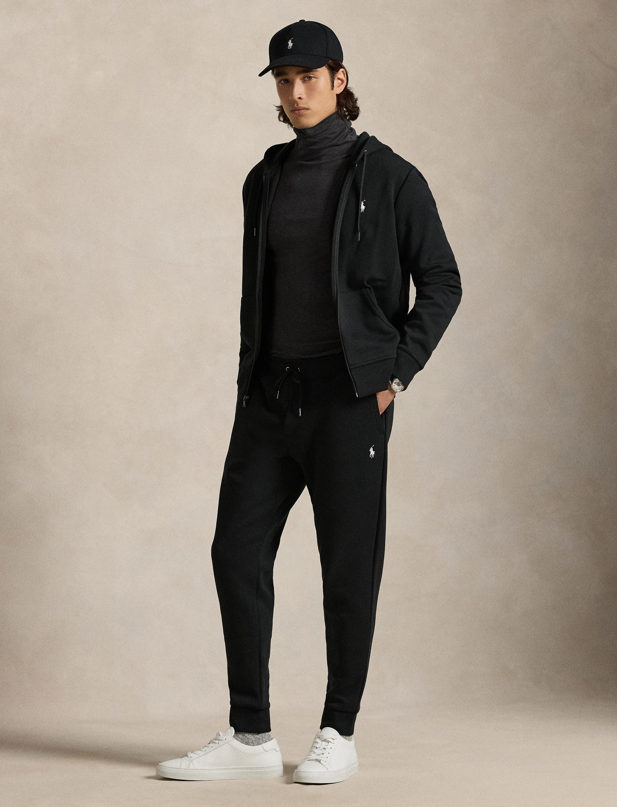 Men's Polo Ralph Lauren Double-Knit Jogger Pant Black 710888283001