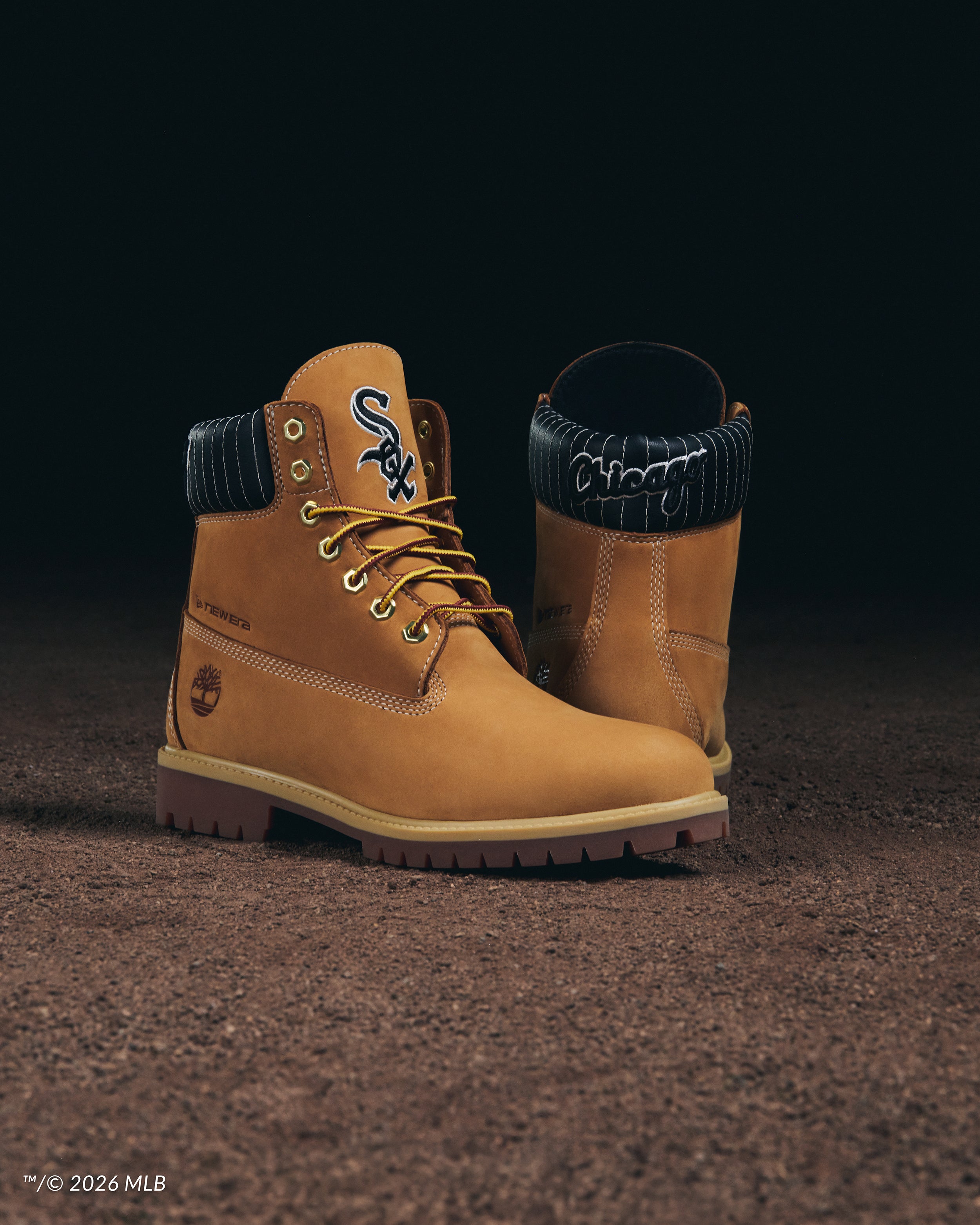 Men's Timberland x New Era White Sox 6-Inch Waterproof Boots Wheat