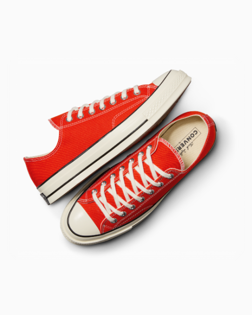 Converse Chuck 70 Low Top Red Size 10 Unisex Canvas Shoes