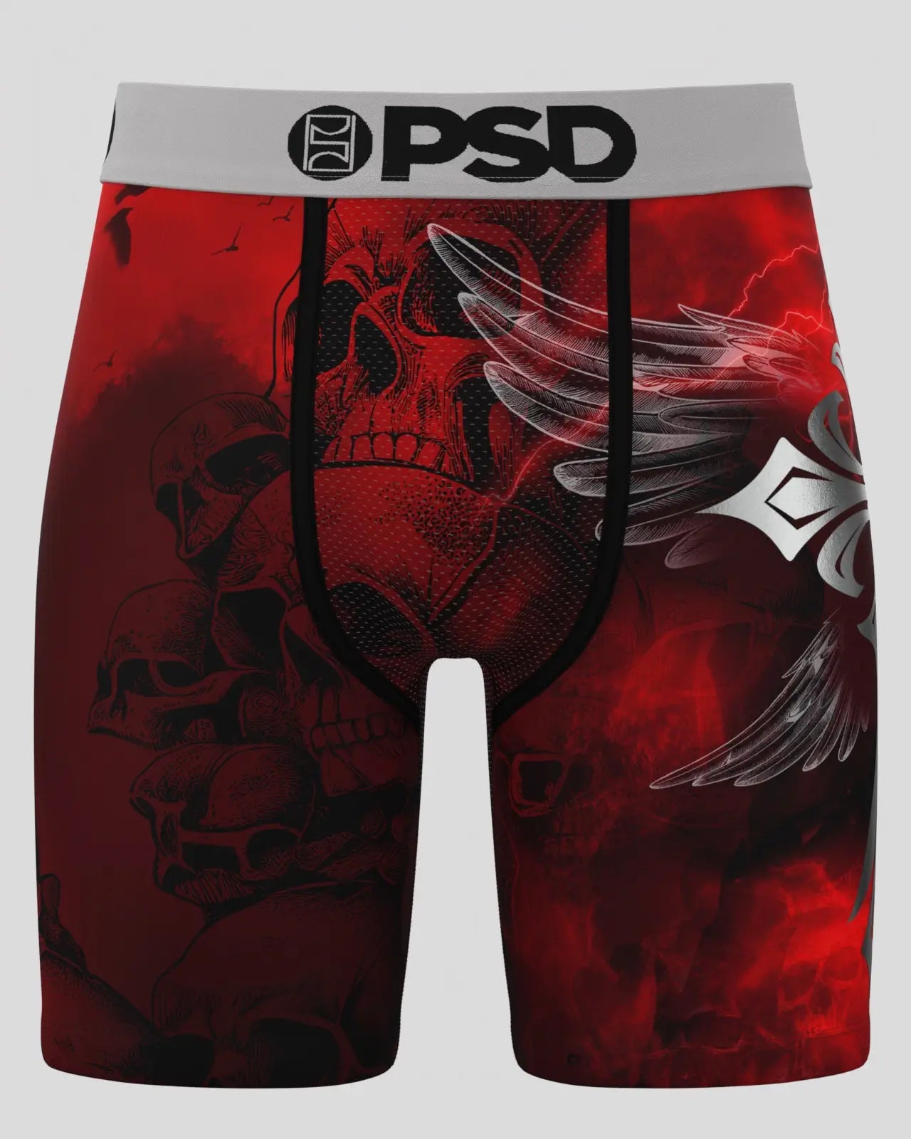 Men's PSD Boxer Briefs Silver Wing Red