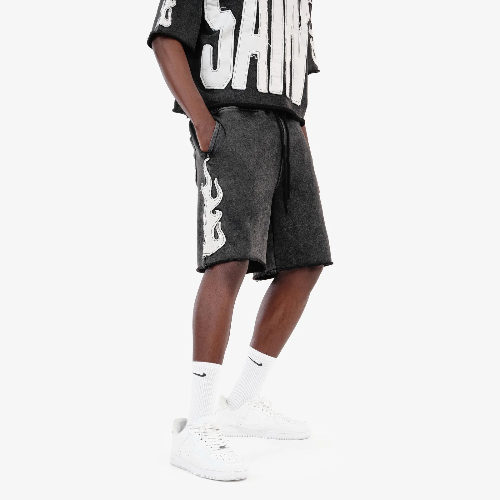 Men's Copper Rivet Saints Shorts Black