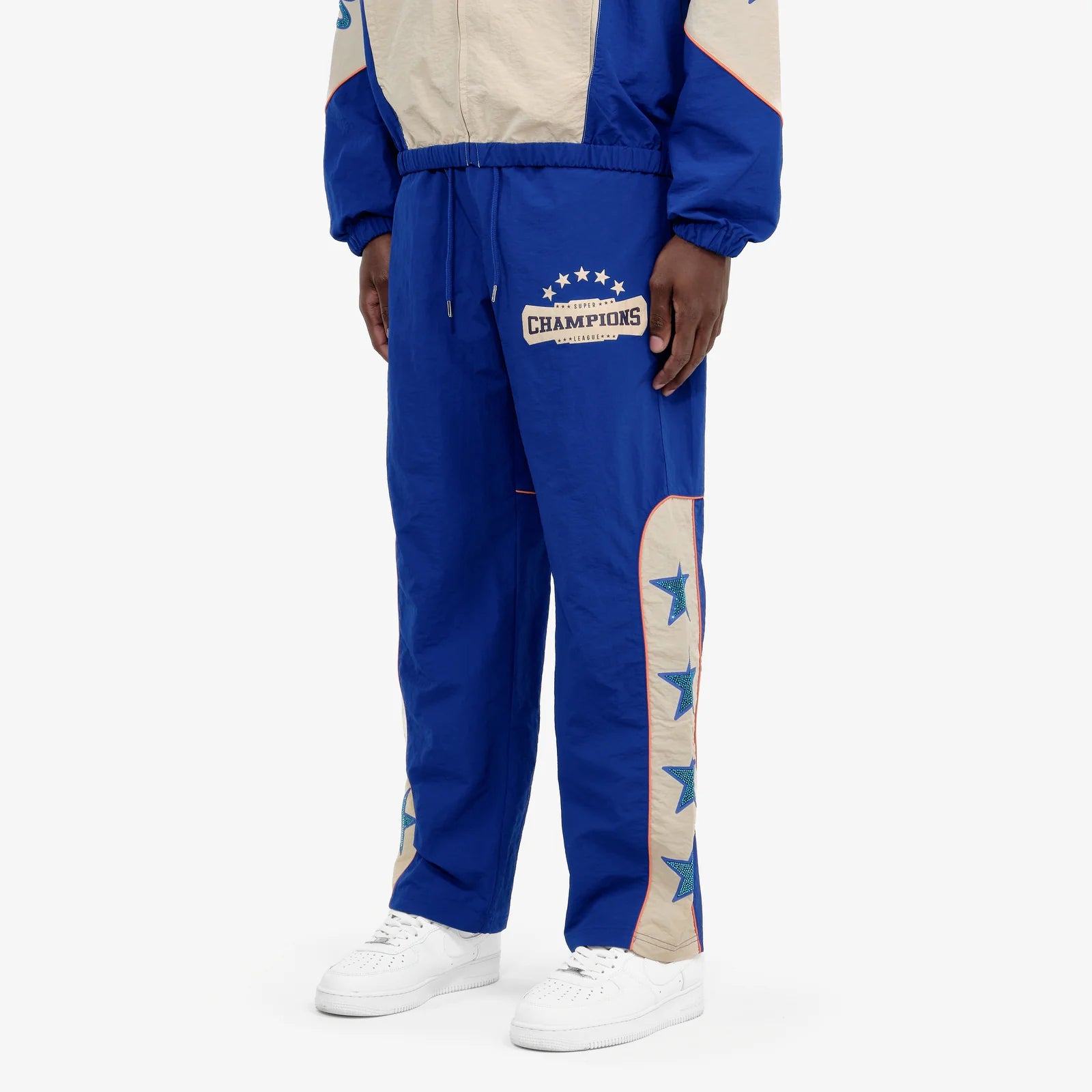 Men's Copper Rivet Champs Windbreaker Pants Royal Blue