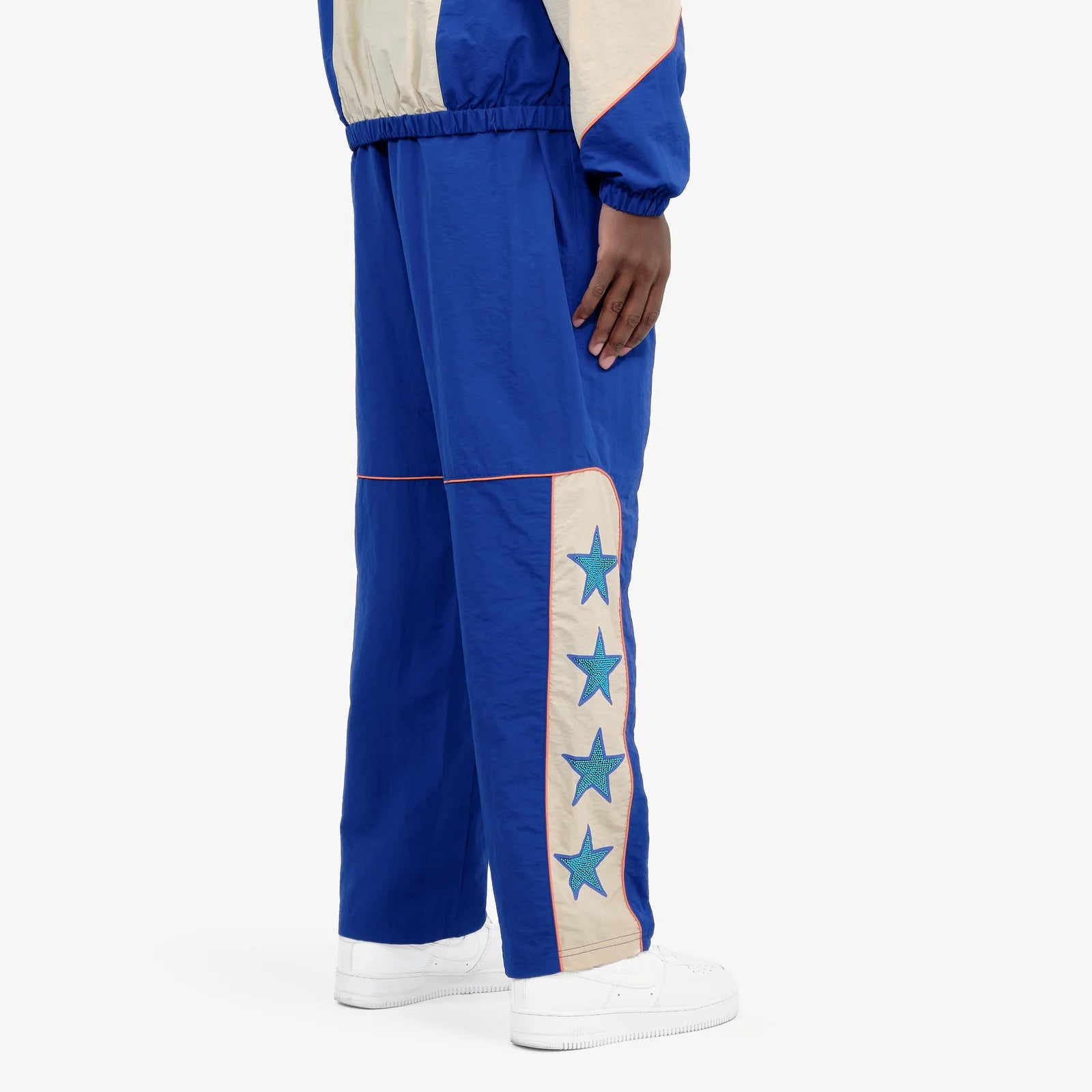 Men's Copper Rivet Champs Windbreaker Pants Royal Blue