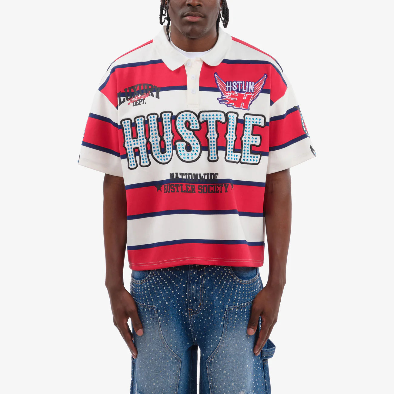 Men's Copper Rivet Hustle Polo Red