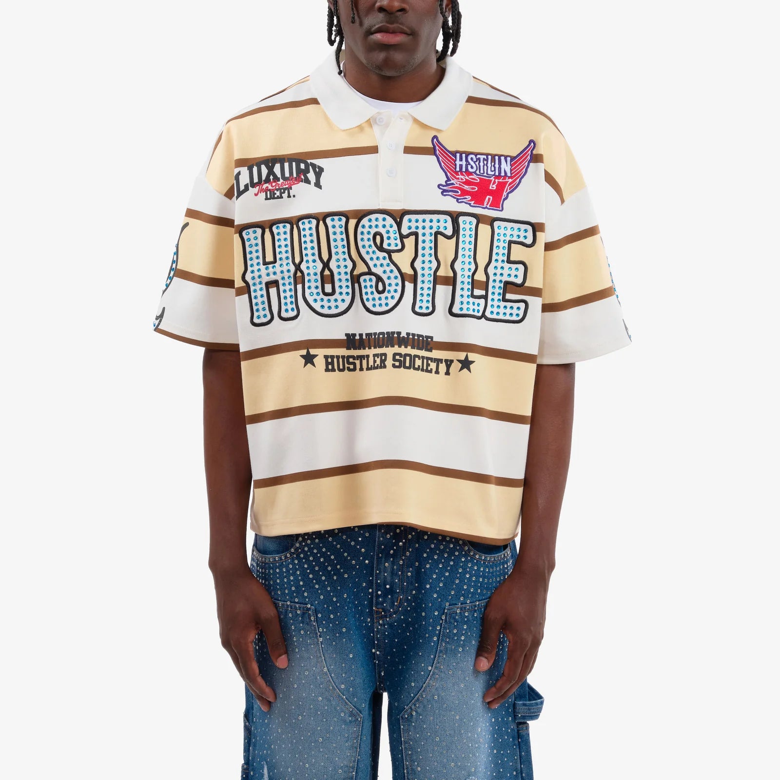 Men's Copper Rivet Hustle Polo Sand