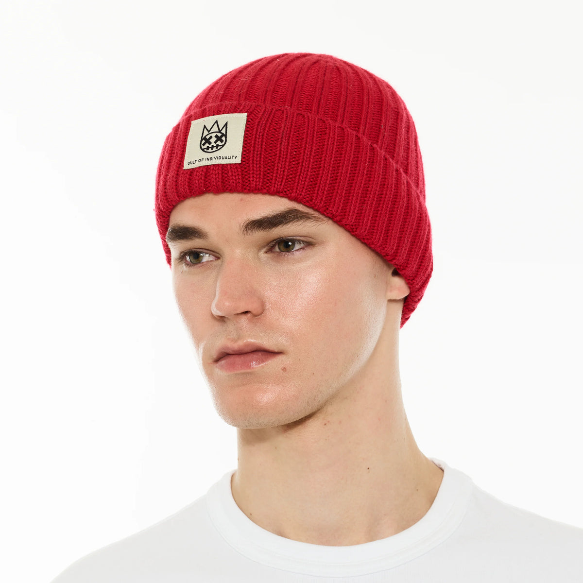 Cult of Individuality Knit Hat Rouge Red