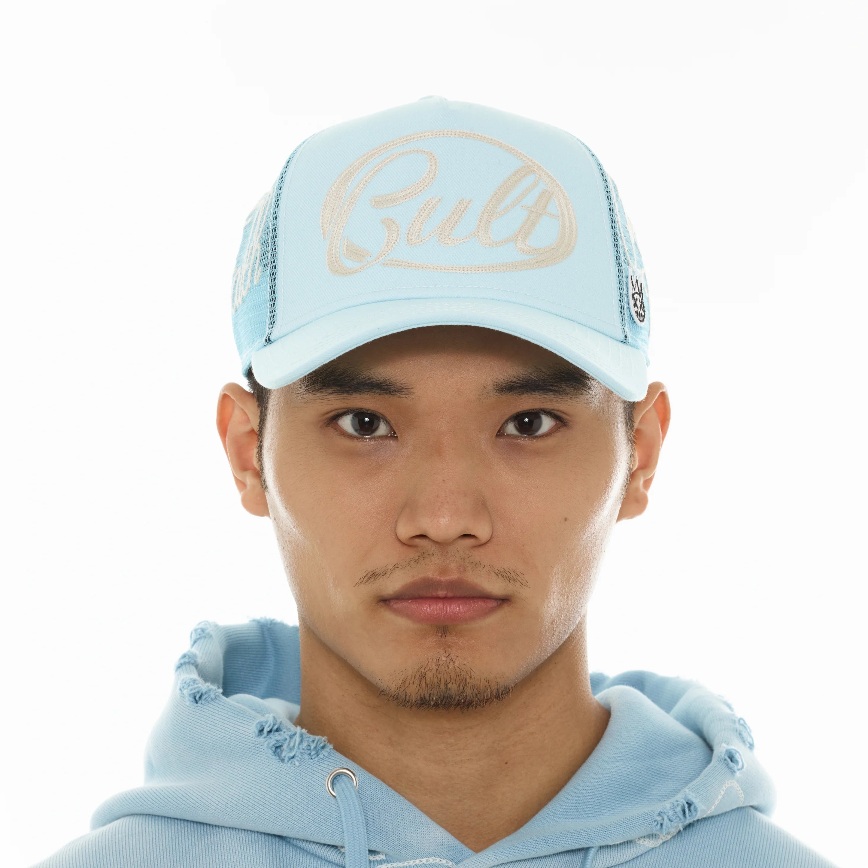 Cult of Individuality Community Trucker Hat Blue Glow
