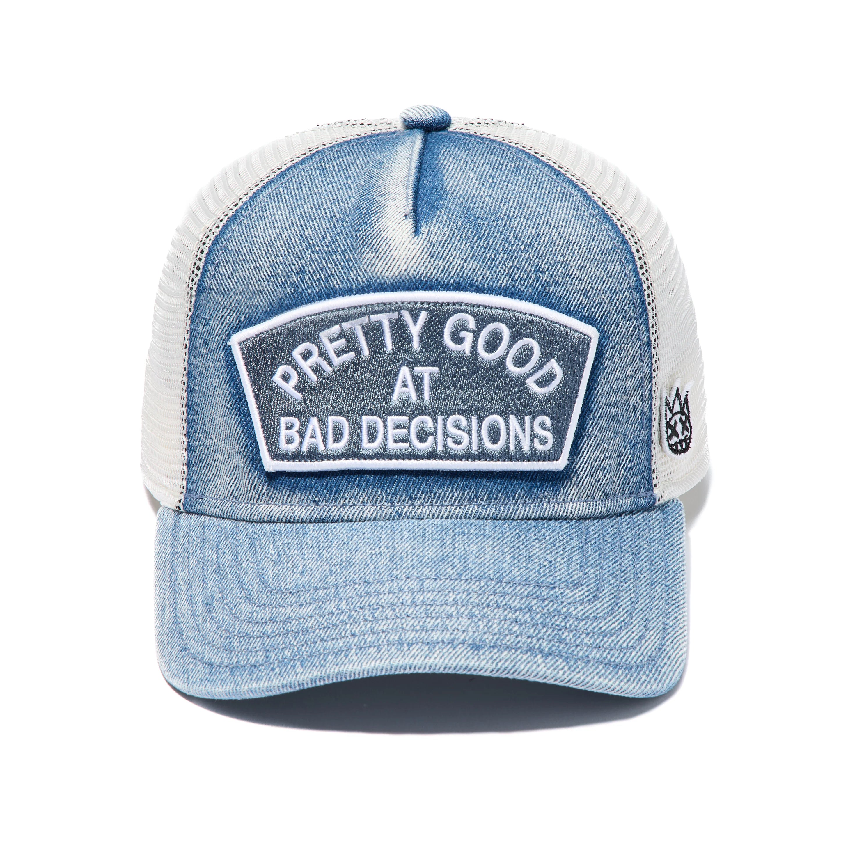 Cult of Individuality Pretty Good At Bad Decisions Trucker Hat Denim