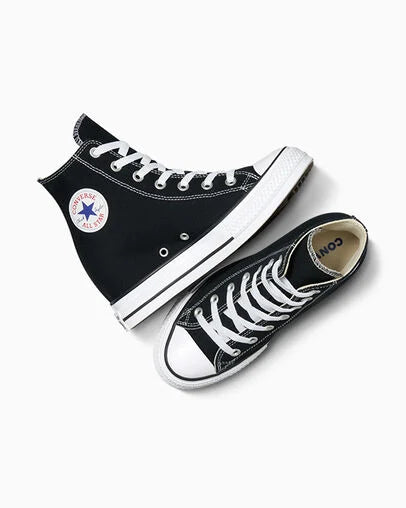 Women's Converse Chuck Taylor All Star Wedge Platform Shoes Black