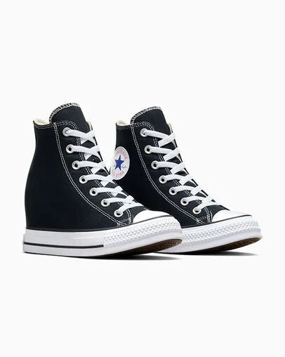 Women's Converse Chuck Taylor All Star Wedge Platform Shoes Black