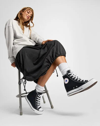 Converse Women s Chuck Taylor All Star Wedge Hi Black 8