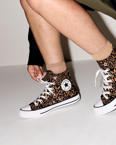Unisex Converse Chuck Taylor All Star Hi Shoes Leopard