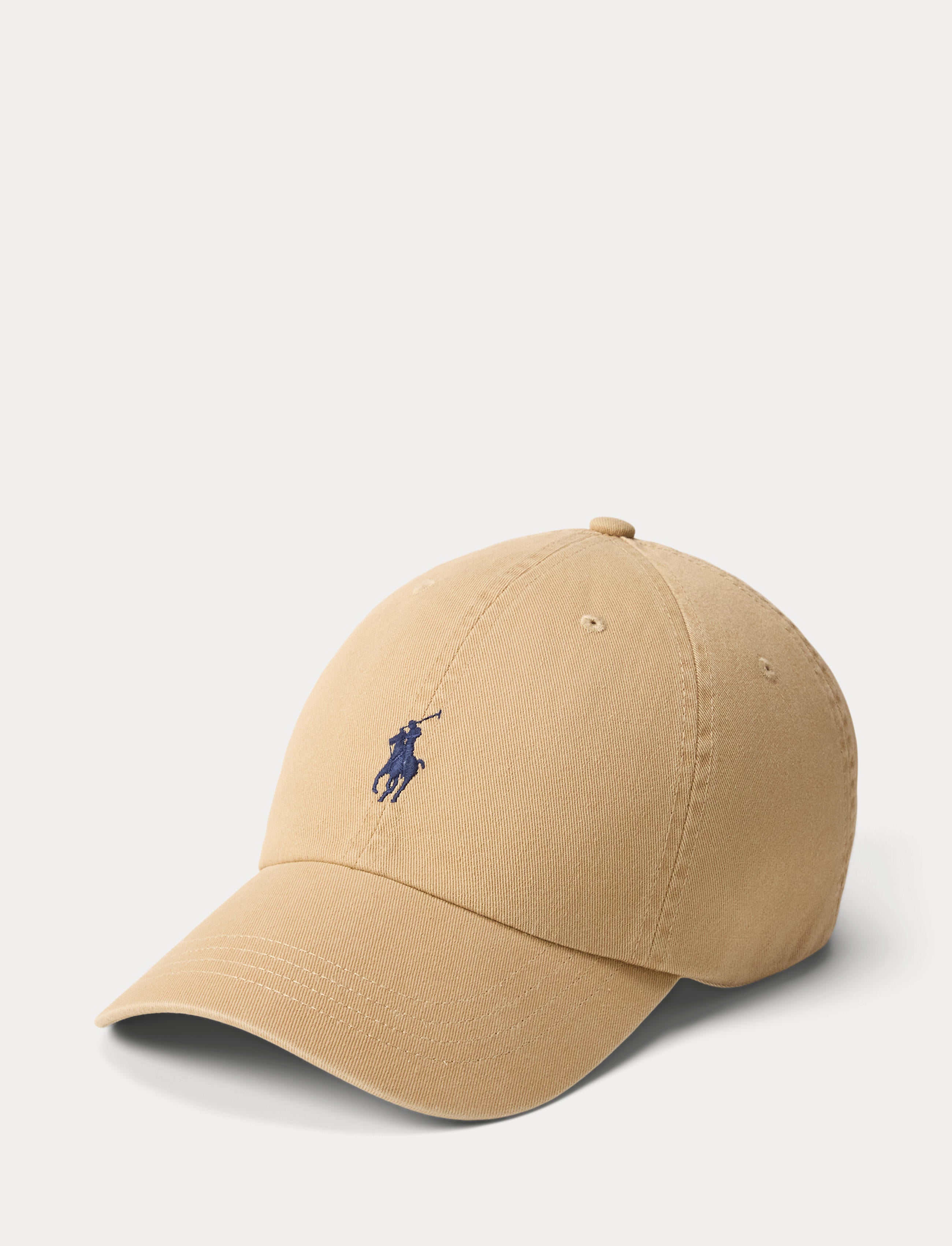 Men's Polo Ralph Lauren Iconic Cotton Chino Ball Cap Vintage Khaki