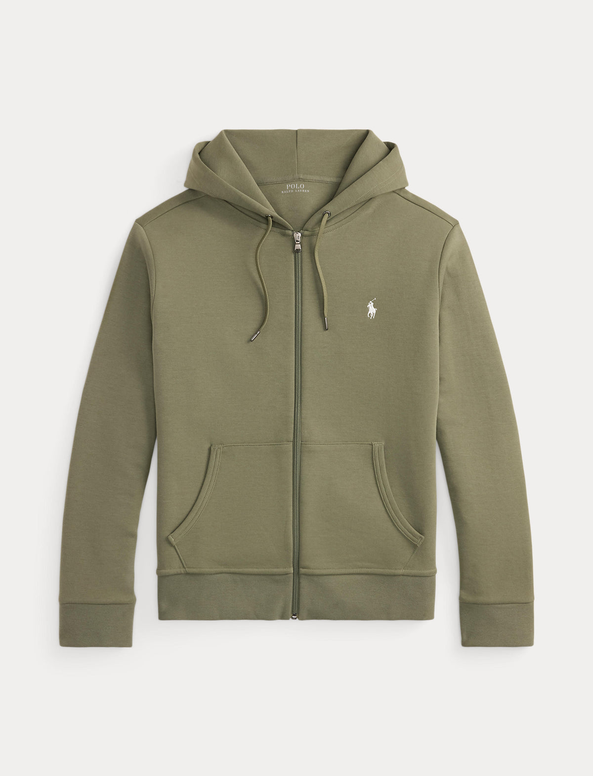 Men's Polo Ralph Lauren Double-Knit Full Zip Hoodie Cruise Olive