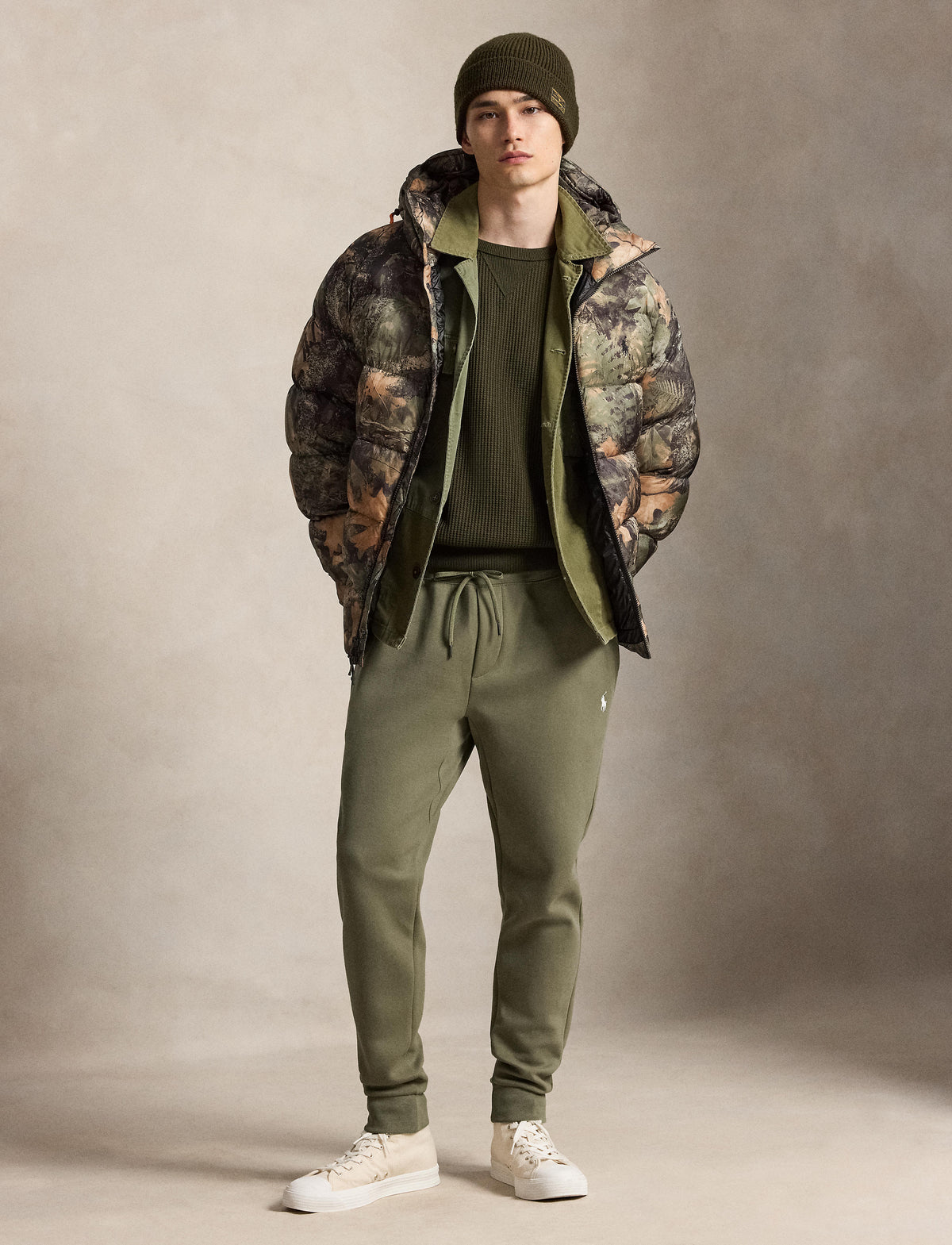 Men's Polo Ralph Lauren Double Knit Jogger Pant Cruise Olive