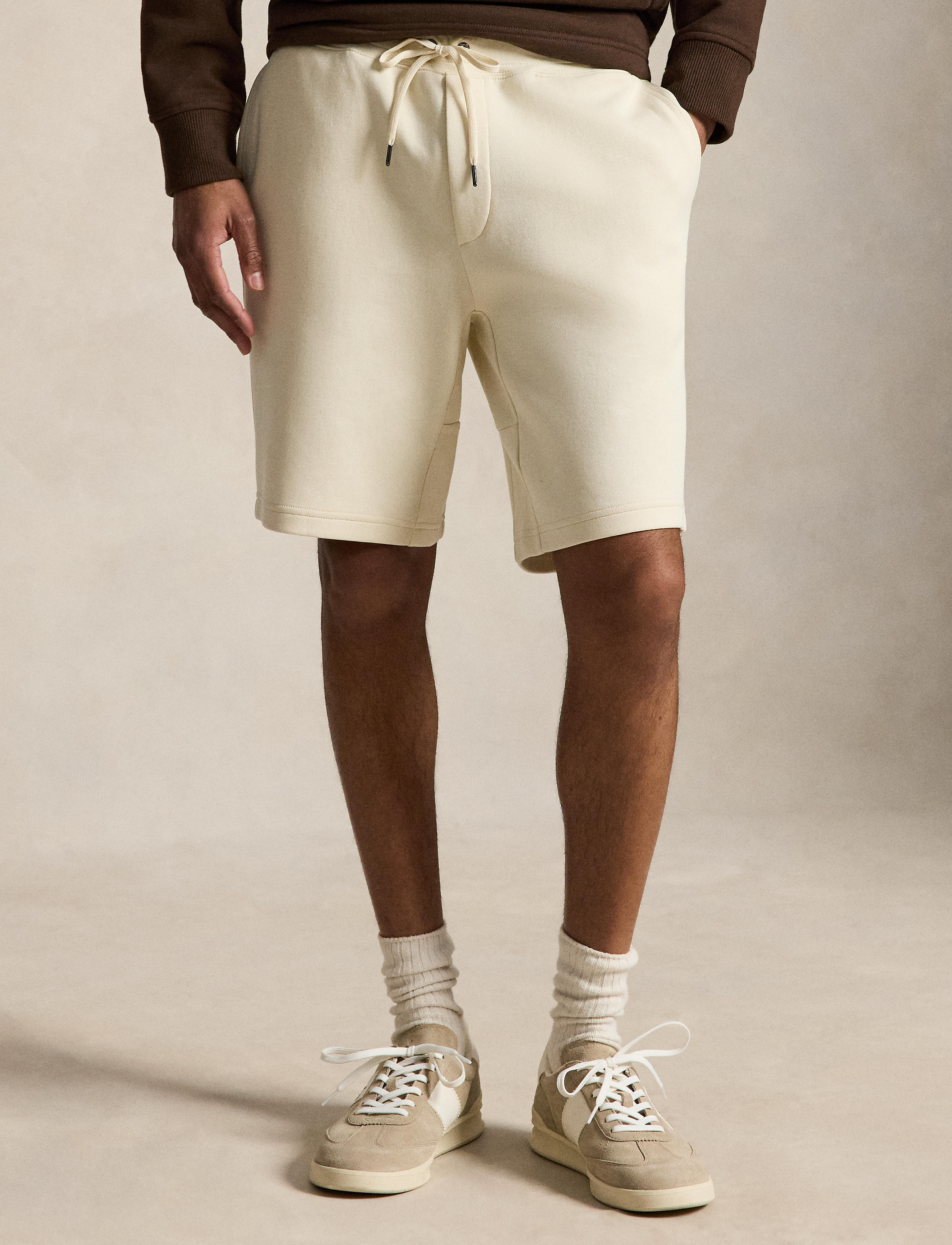Men's Polo Ralph Lauren 9-Inch Double-Knit Short Guide Cream