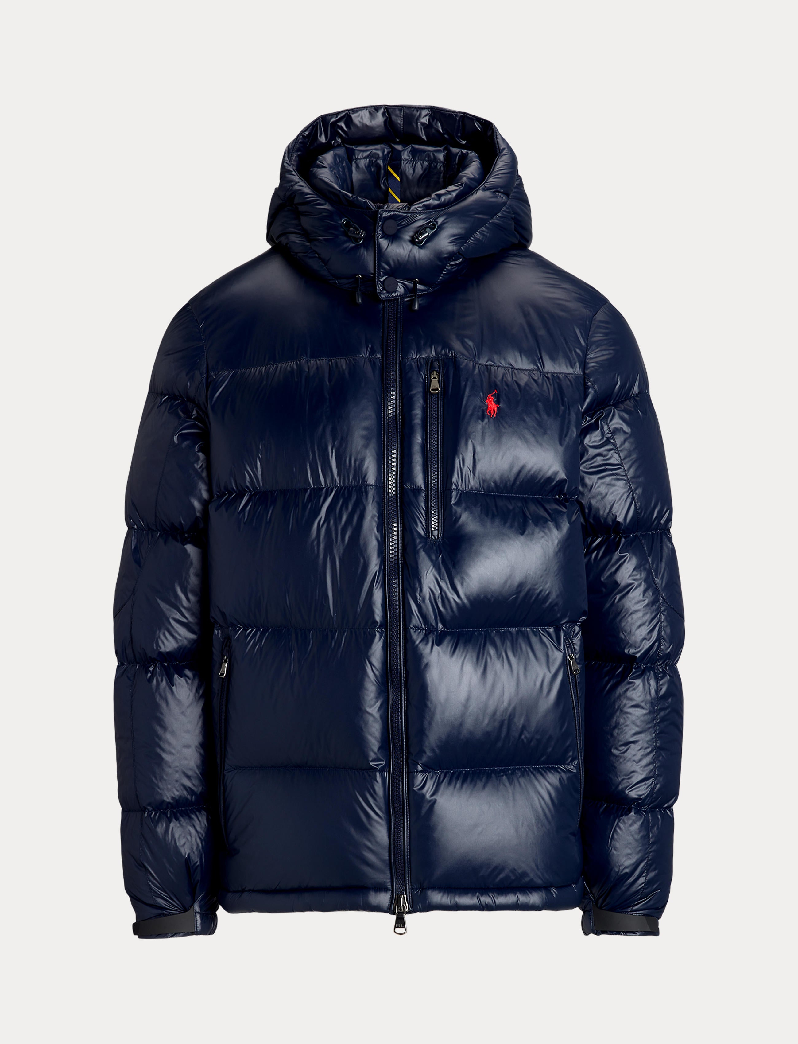 Men's Polo Ralph Lauren The Gorham Glossed Down Jacket Collection Navy Glossy