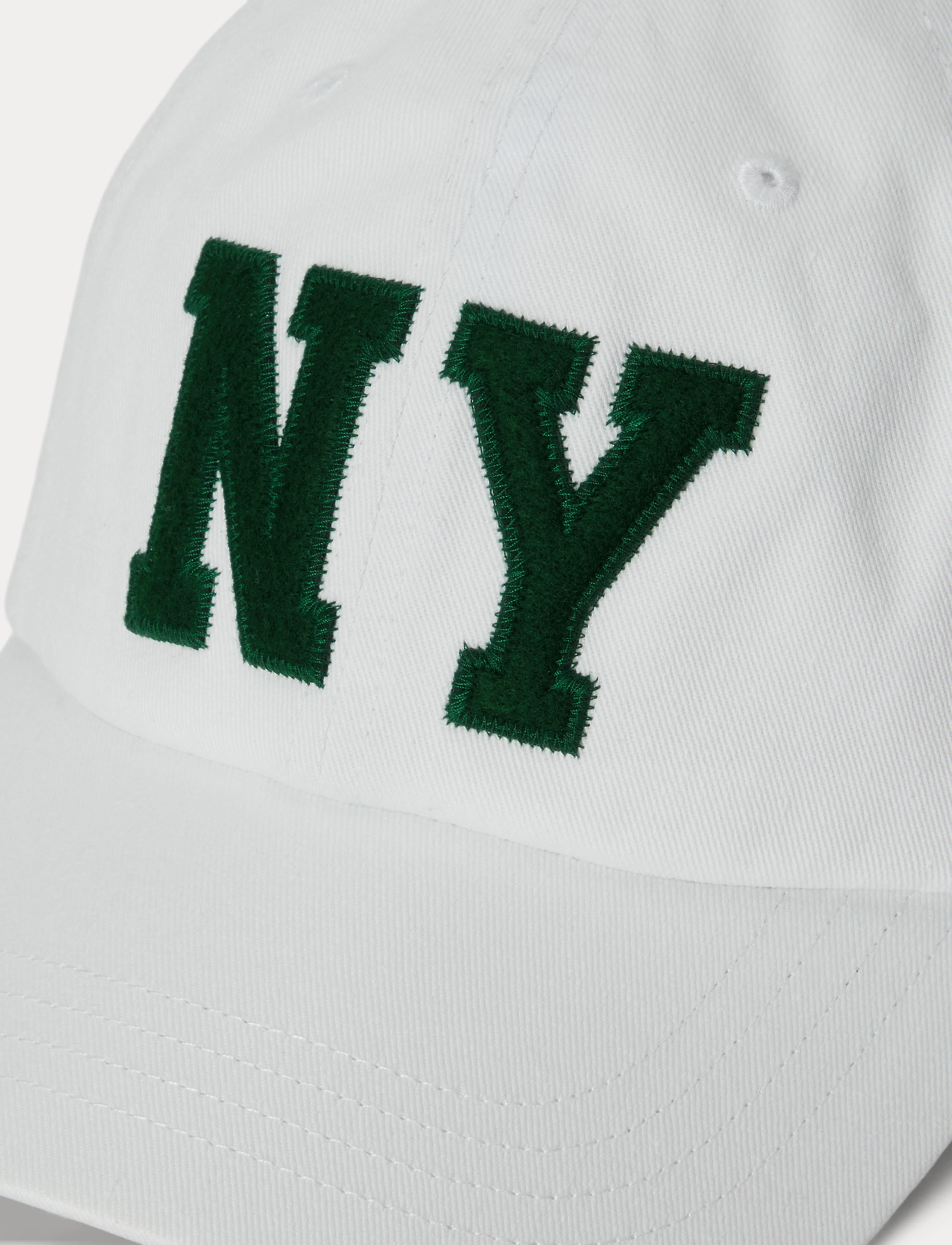 Polo Ralph Lauren NY Patch Twill Ball Cap White