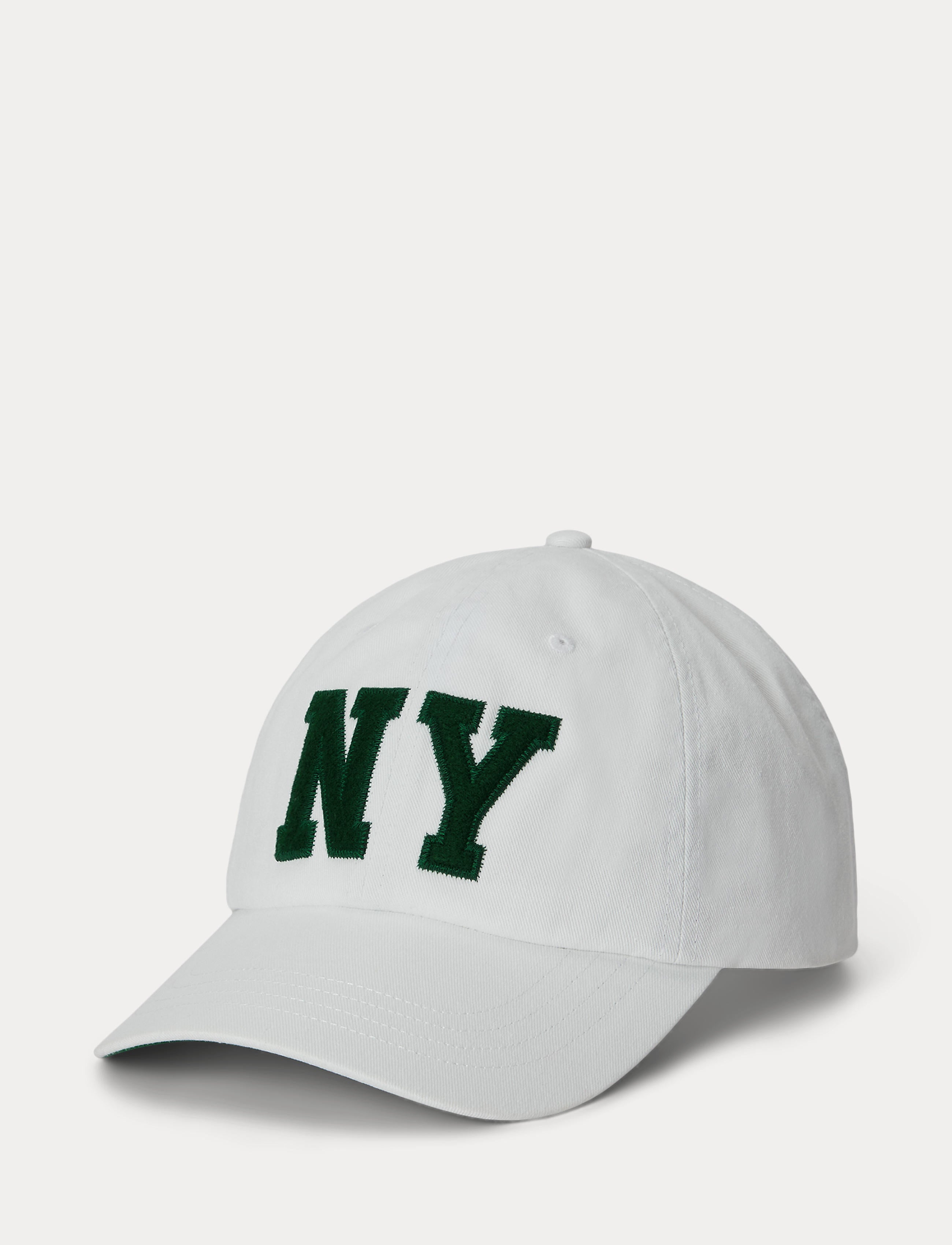 Polo Ralph Lauren NY Patch Twill Ball Cap White