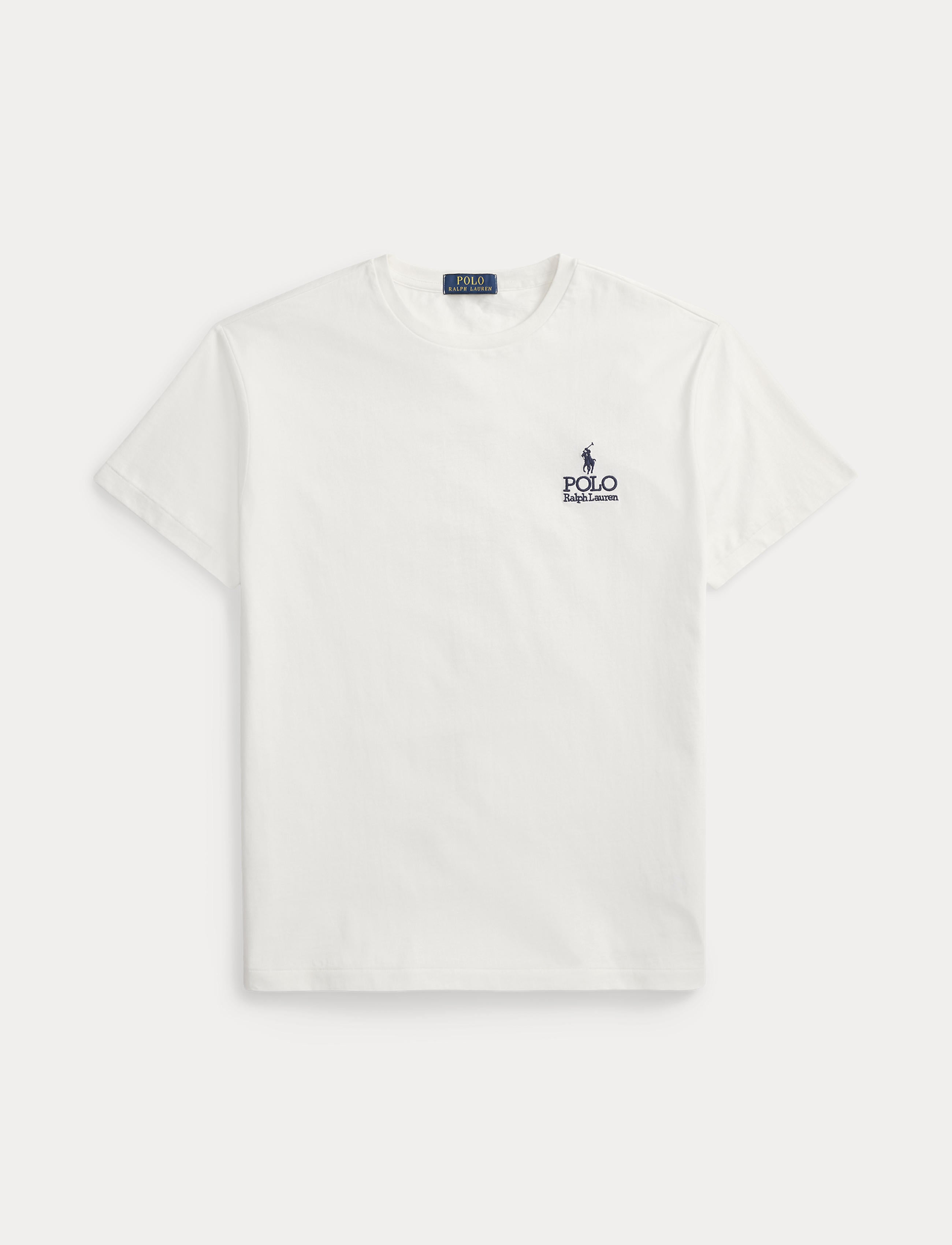 Ralph ロゴ入り ホワイト Tシャツ Men's Polo Ralph Lauren Logo Jersey T-Shirt | Chicago City Sports