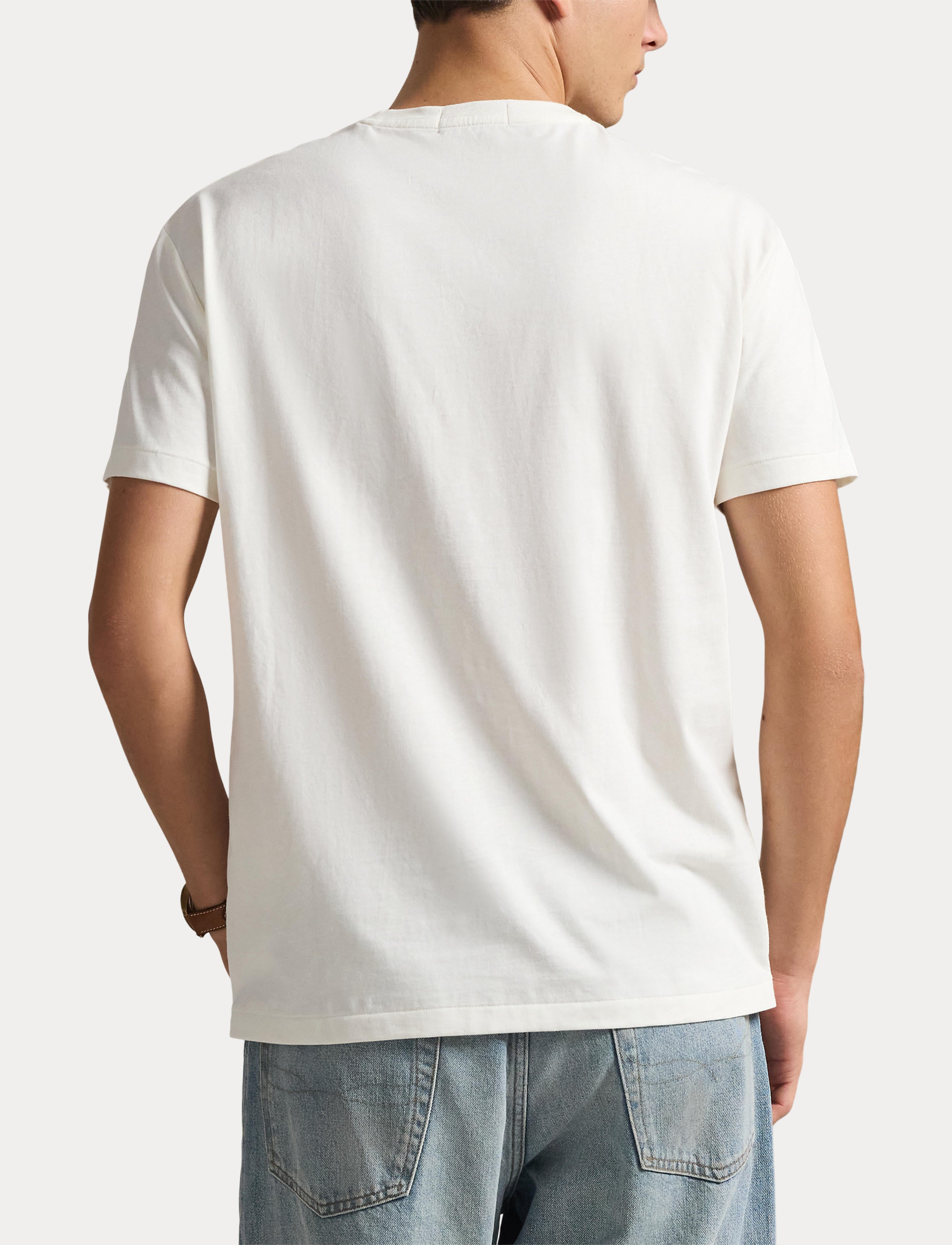 Men's Polo Ralph Lauren Classic Fit Logo Jersey T-Shirt White