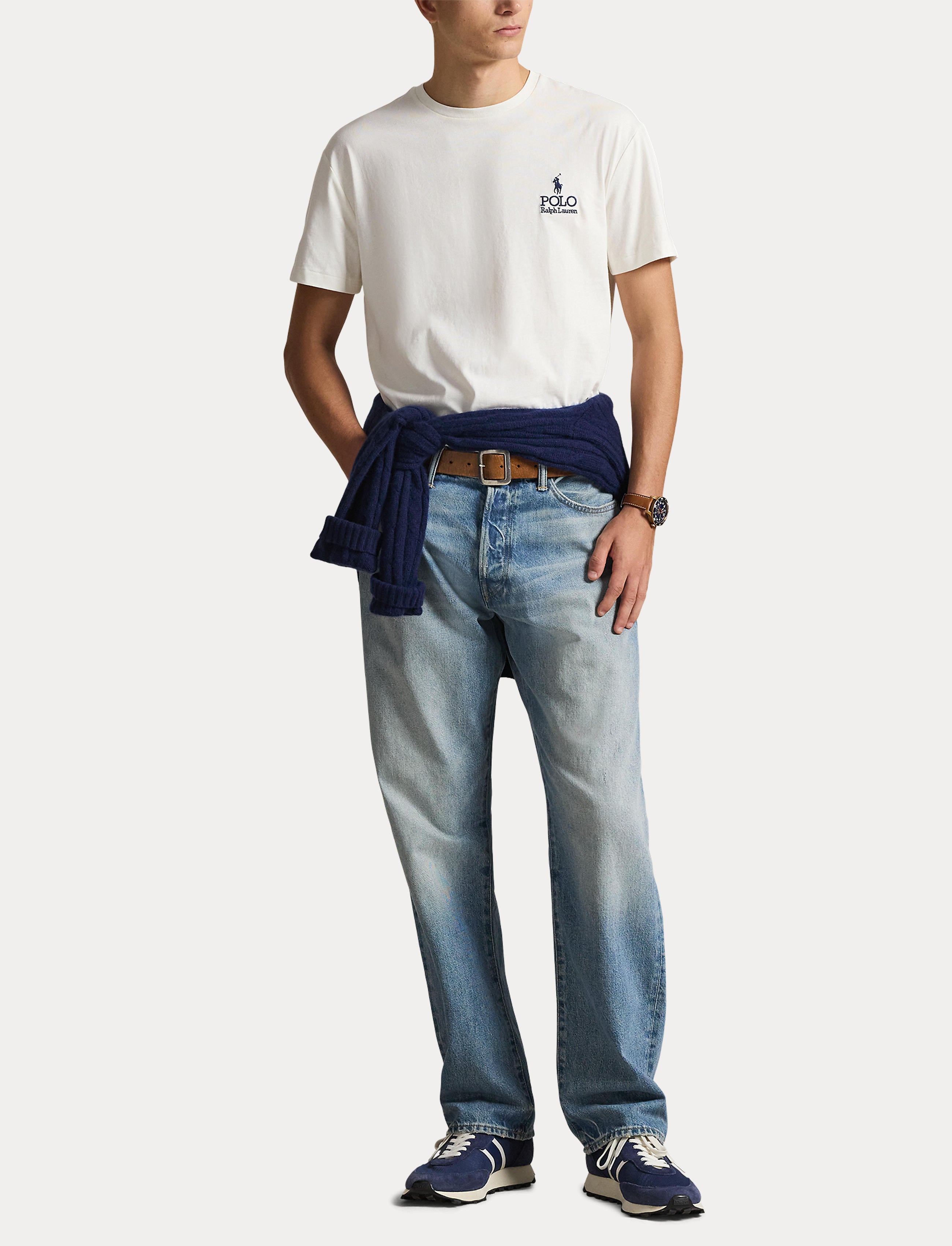 Men's Polo Ralph Lauren Classic Fit Logo Jersey T-Shirt White