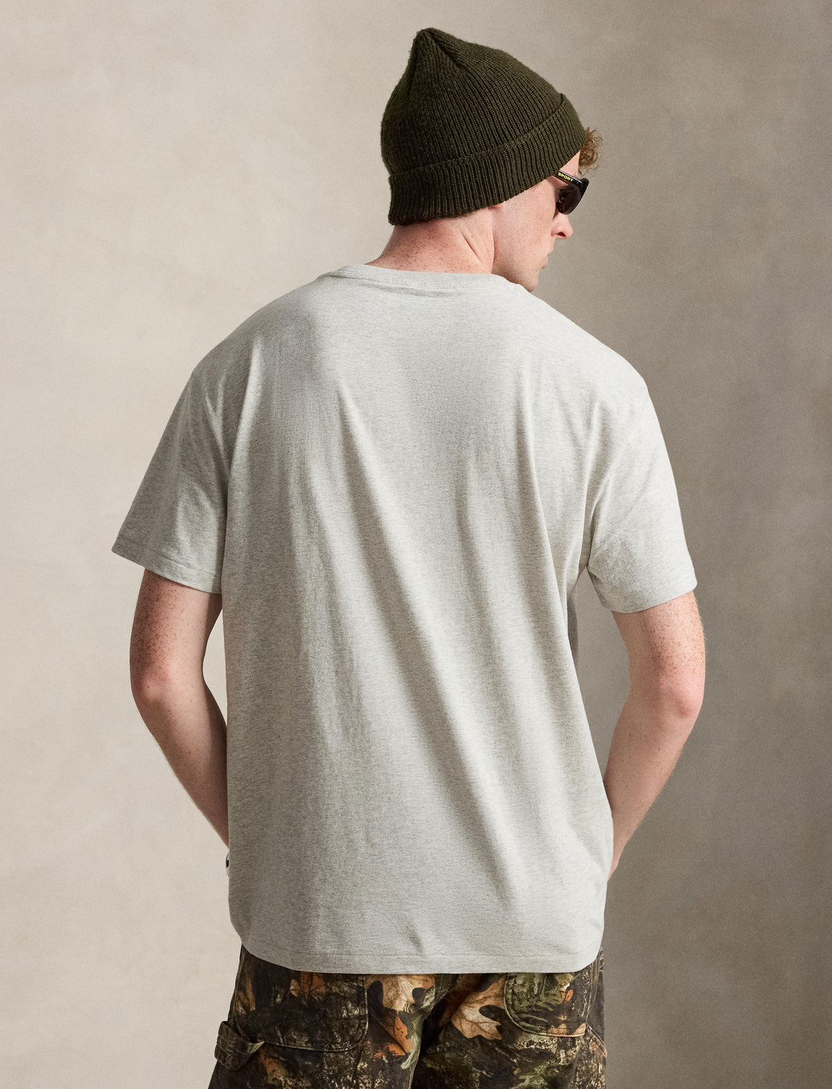 Men's Polo Ralph Lauren Classic Fit Logo Jersey T-Shirt Heather Grey