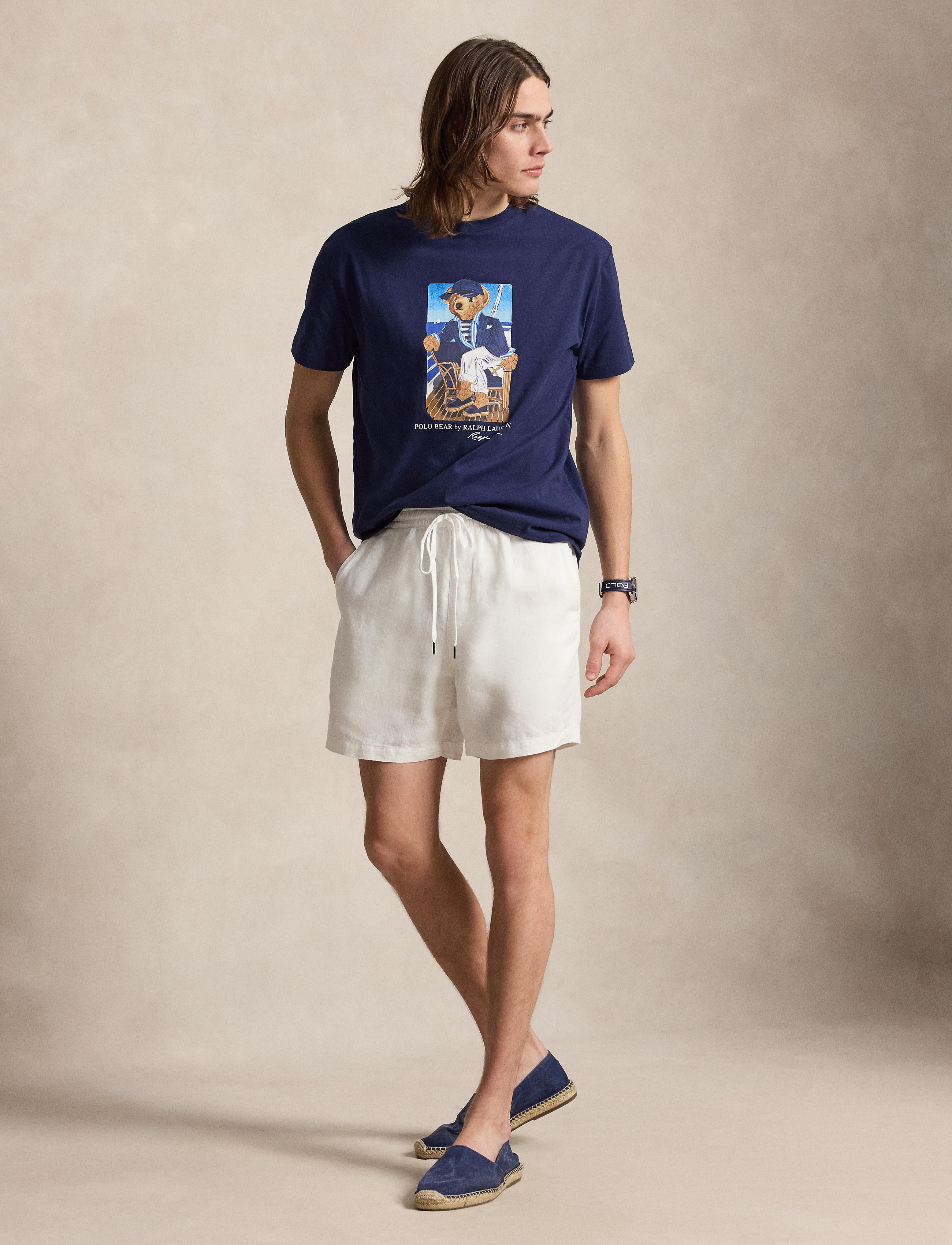 Men's Polo Ralph Lauren Polo Bear Jersey T-Shirt Newport Bear