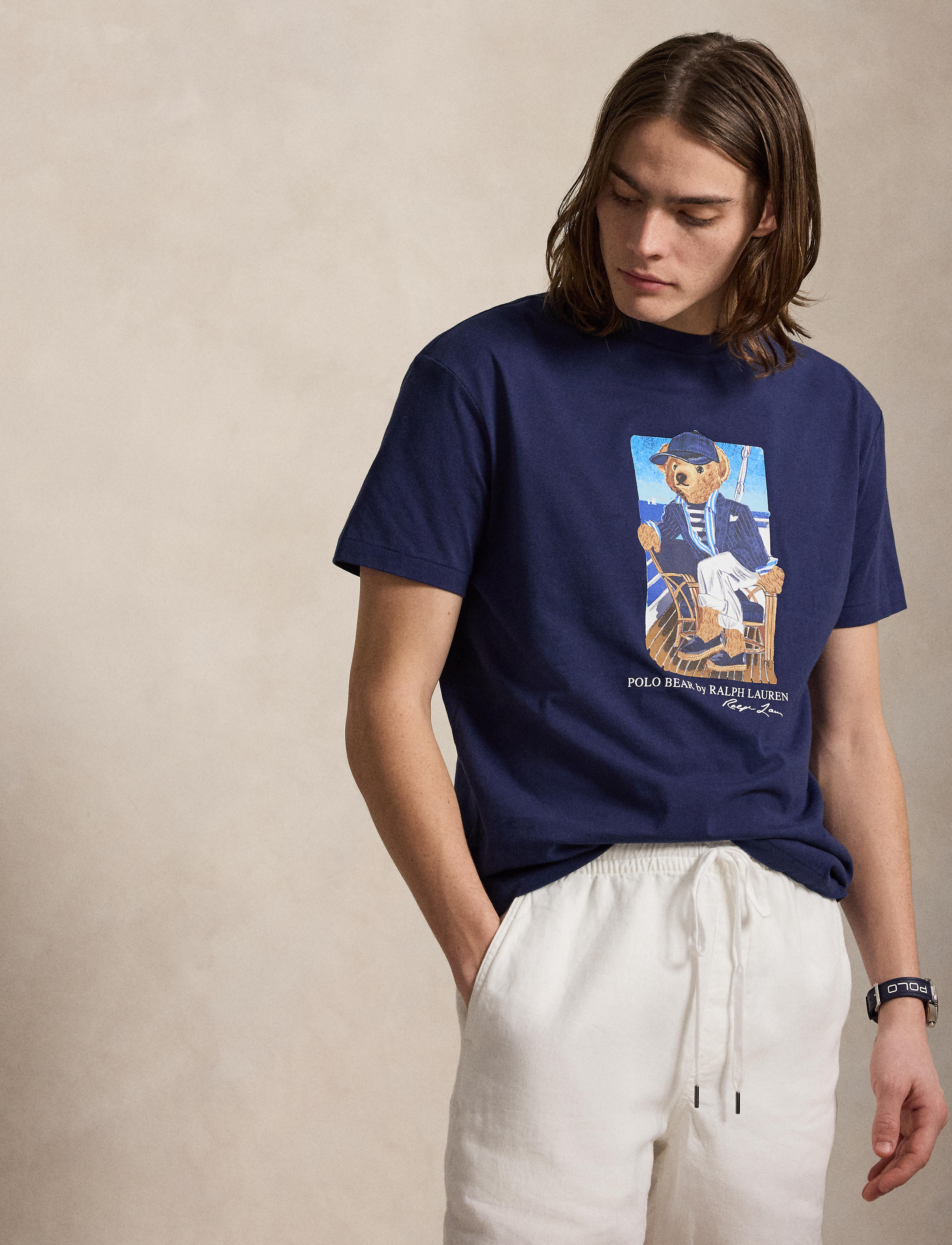 Men's Polo Ralph Lauren Polo Bear Jersey T-Shirt Newport Bear