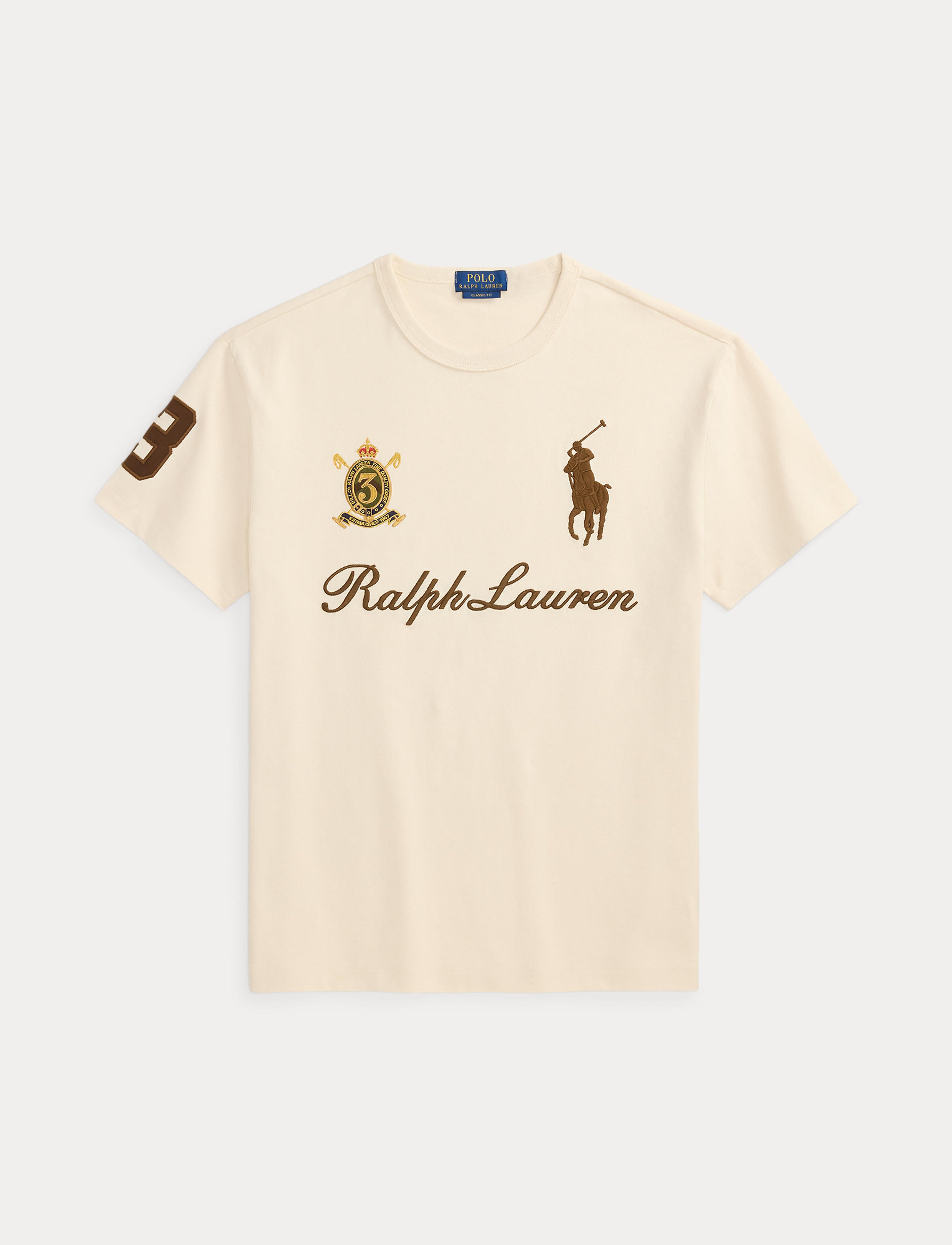 美品　POLO RALPH LAUREN Men's Polo Ralph Lauren Team T-Shirt Guide Cream | Chicago City Sports