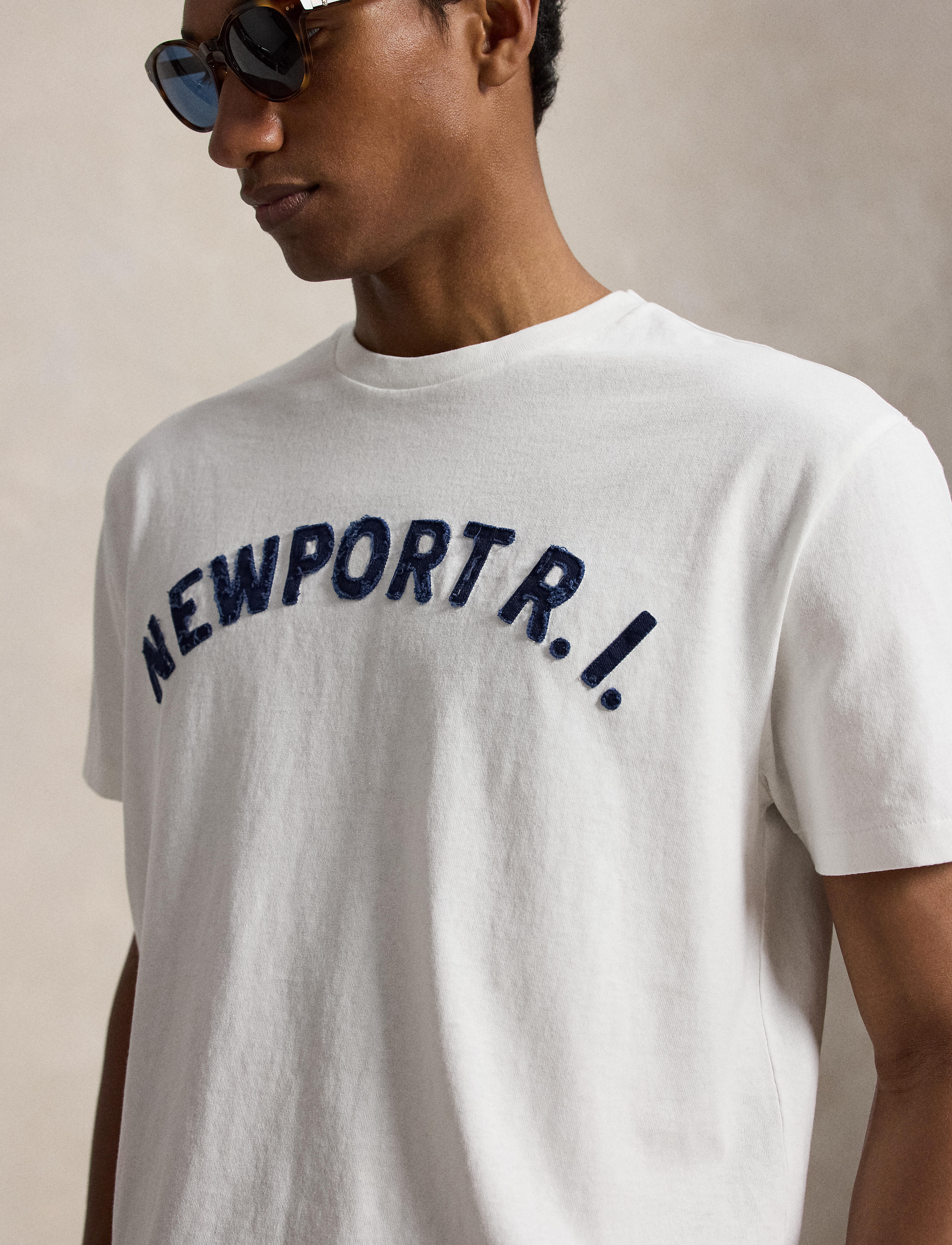 Men's Polo Ralph Lauren Classic Fit Jersey Graphic T-Shirt White