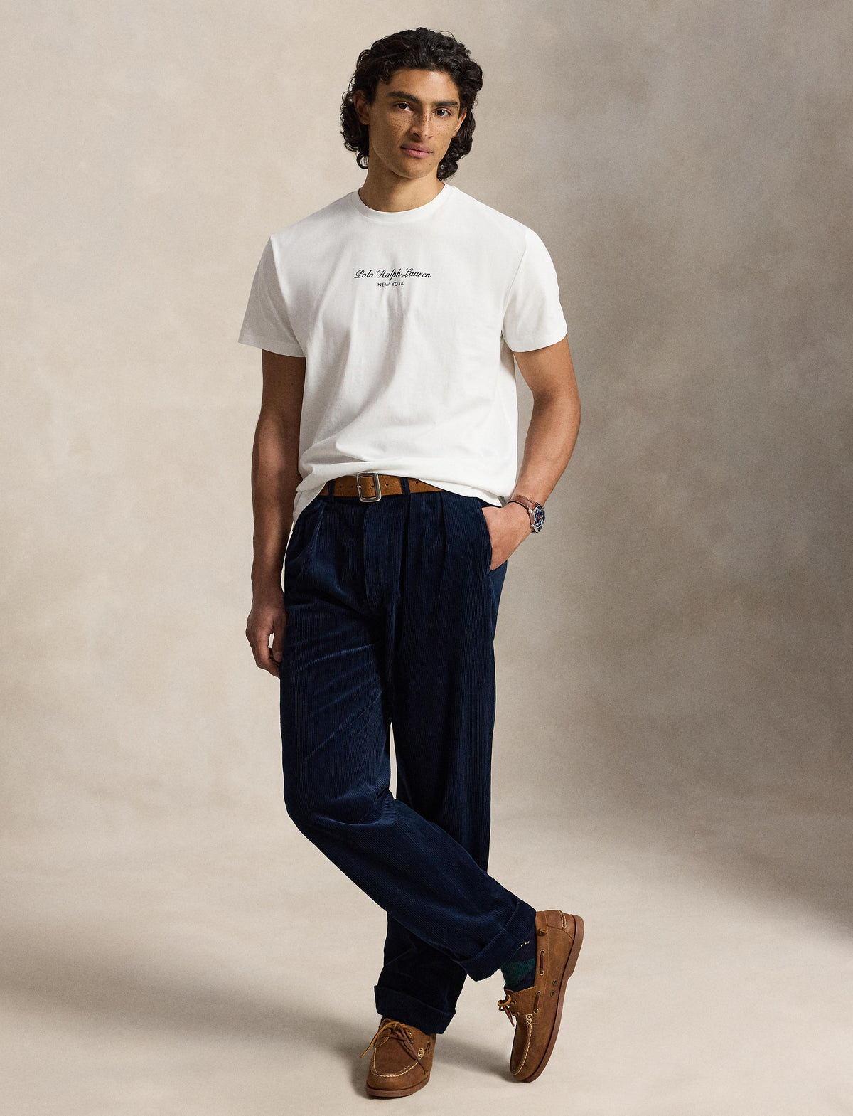 Men's Polo Ralph Lauren Classic Fit Logo Jersey T-Shirt White