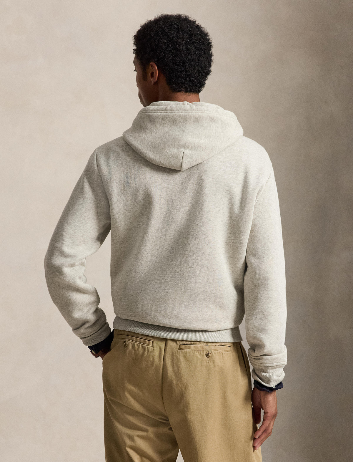 Men's Polo Ralph Lauren Logo Fleece Hoodie Sport Heather