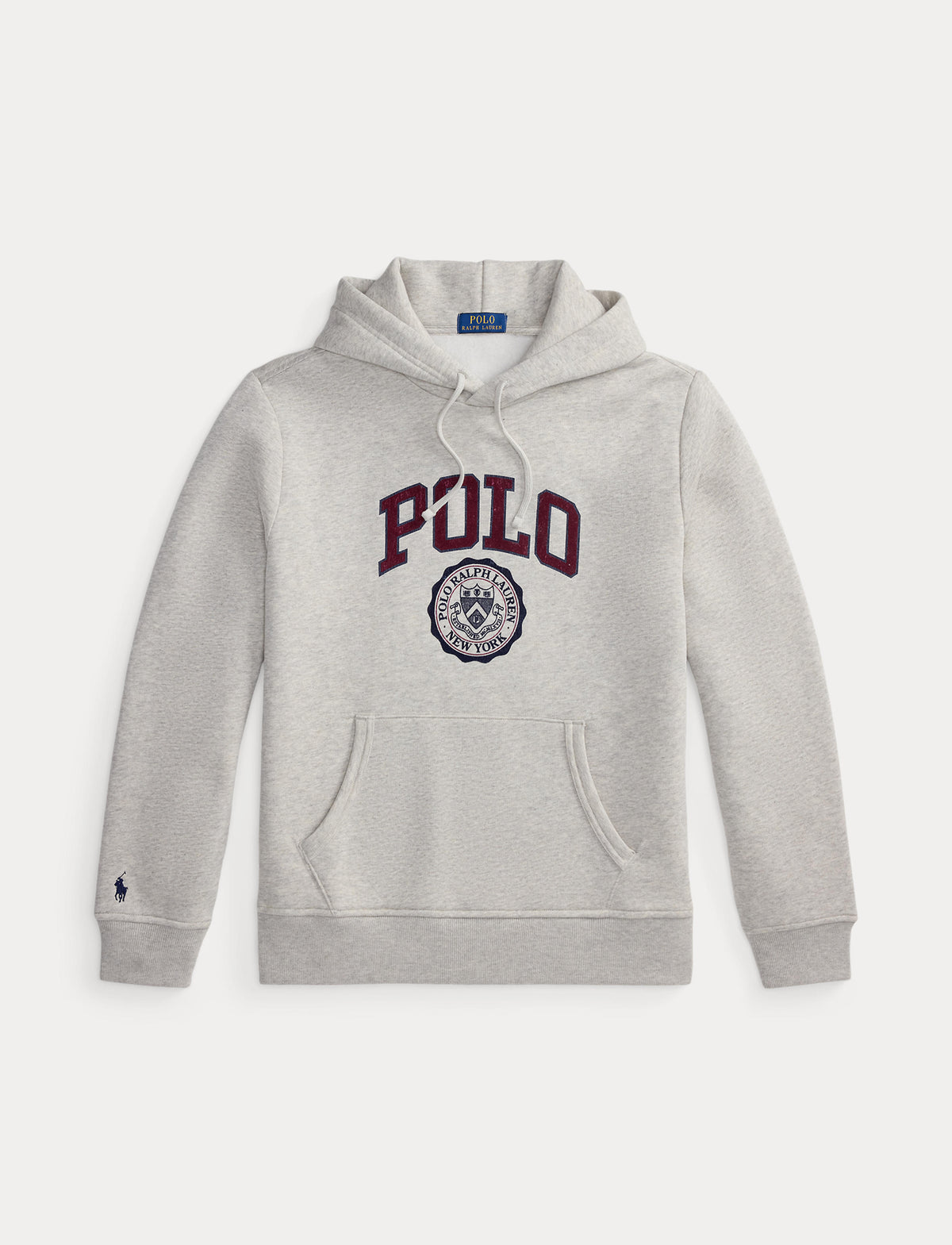 Men's Polo Ralph Lauren Logo Fleece Hoodie Sport Heather