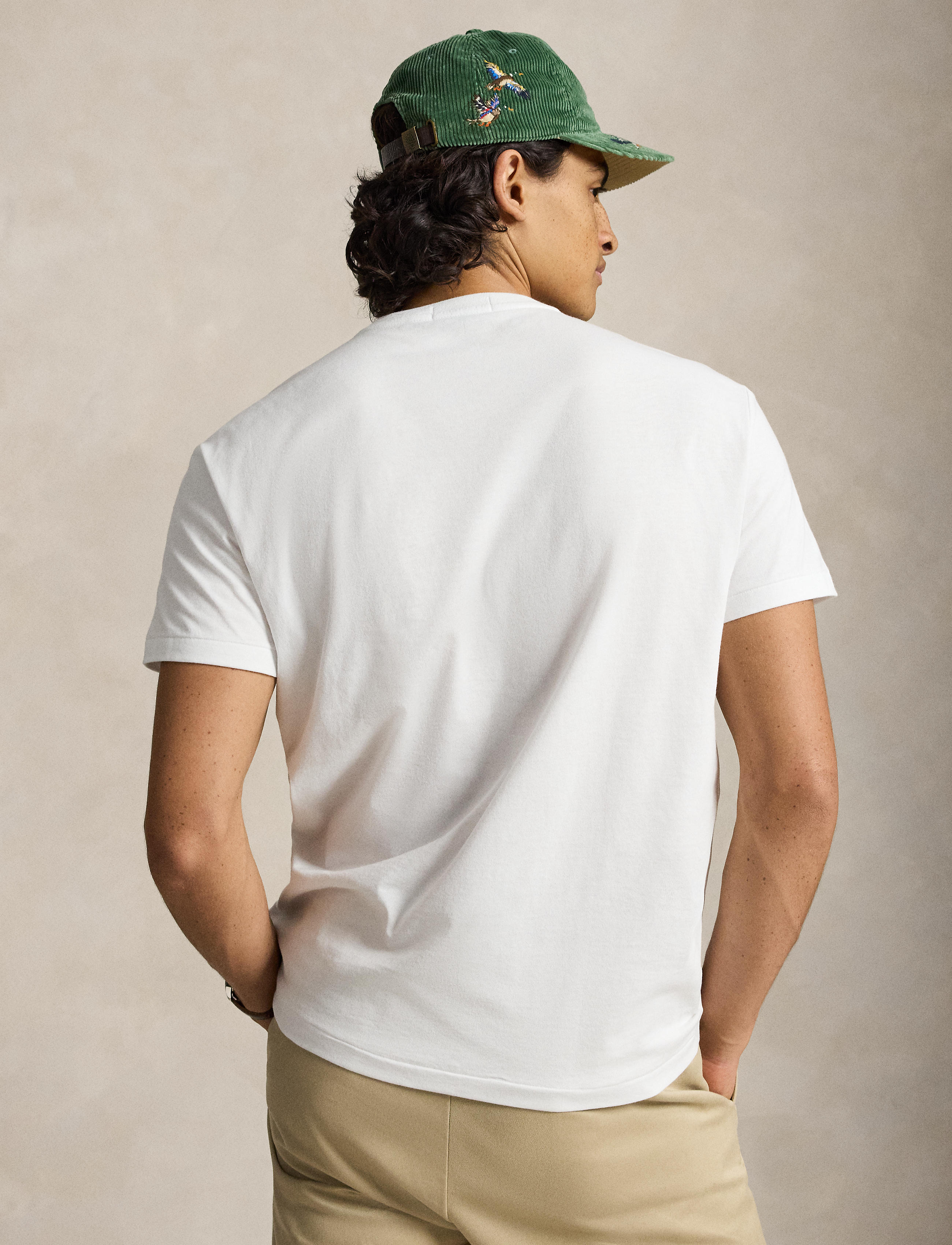 Men's Polo Ralph Lauren Classic Fit Polo Bear Jersey T-Shirt White