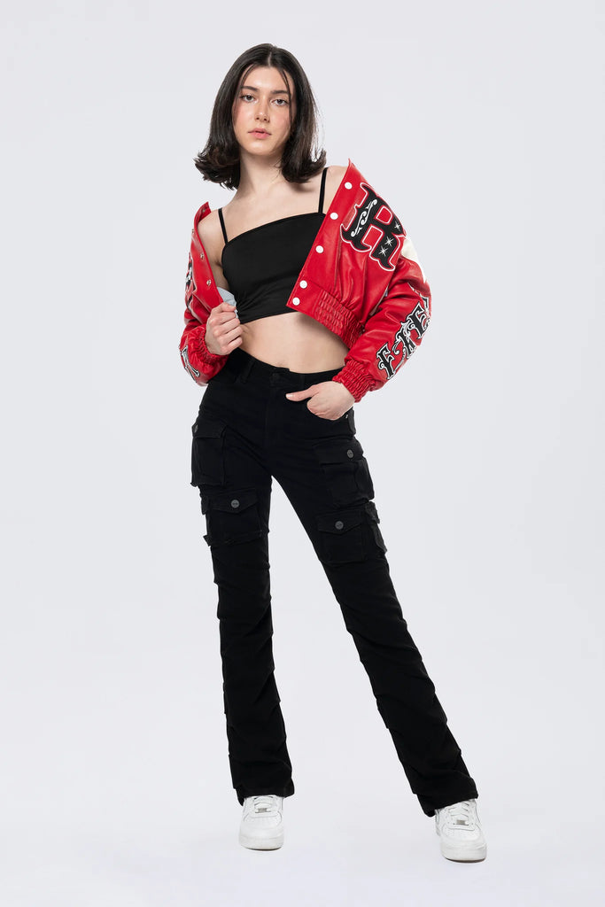 Women's Smoke Rise Relaxed Rodeo Cropped Jacket True Red